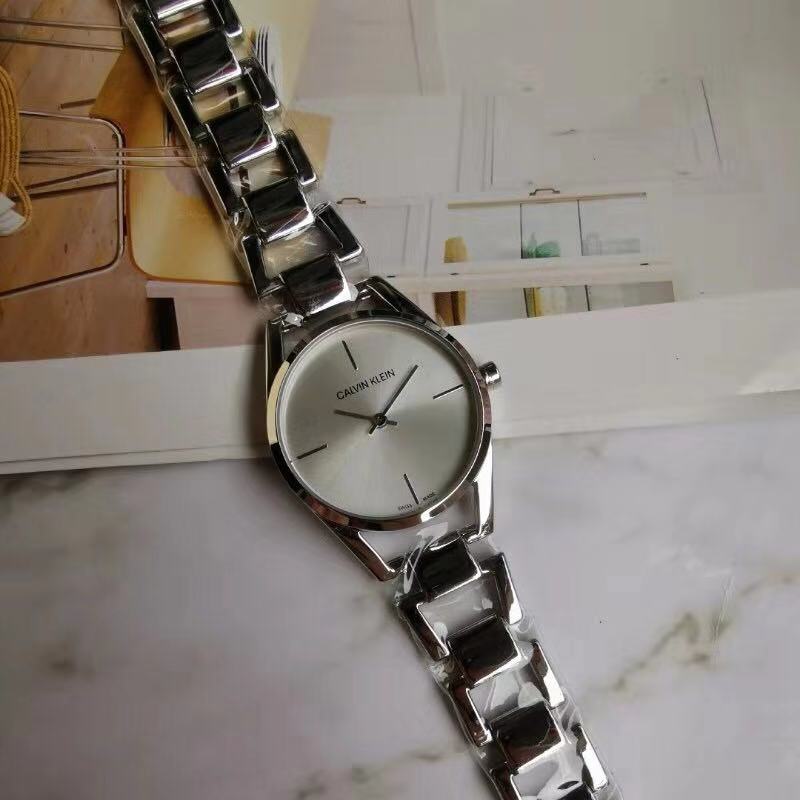 Calvin Klein Silver Ladies Watch - Calvin Klein Silver Dial Stainless - Image 6