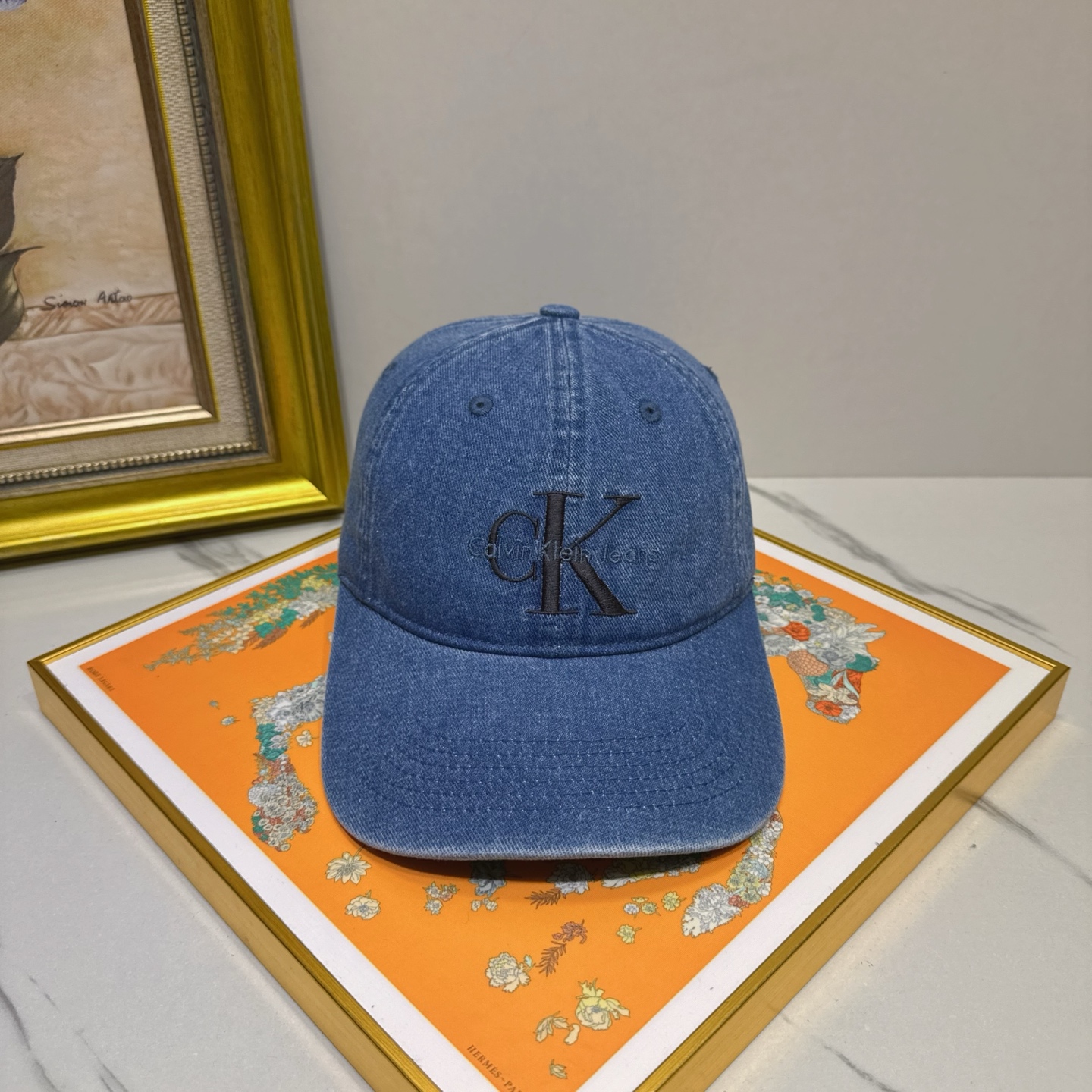 Calvin Klein Blue Denim Cap - Calvin Klein Jeans Blue Denim Cap