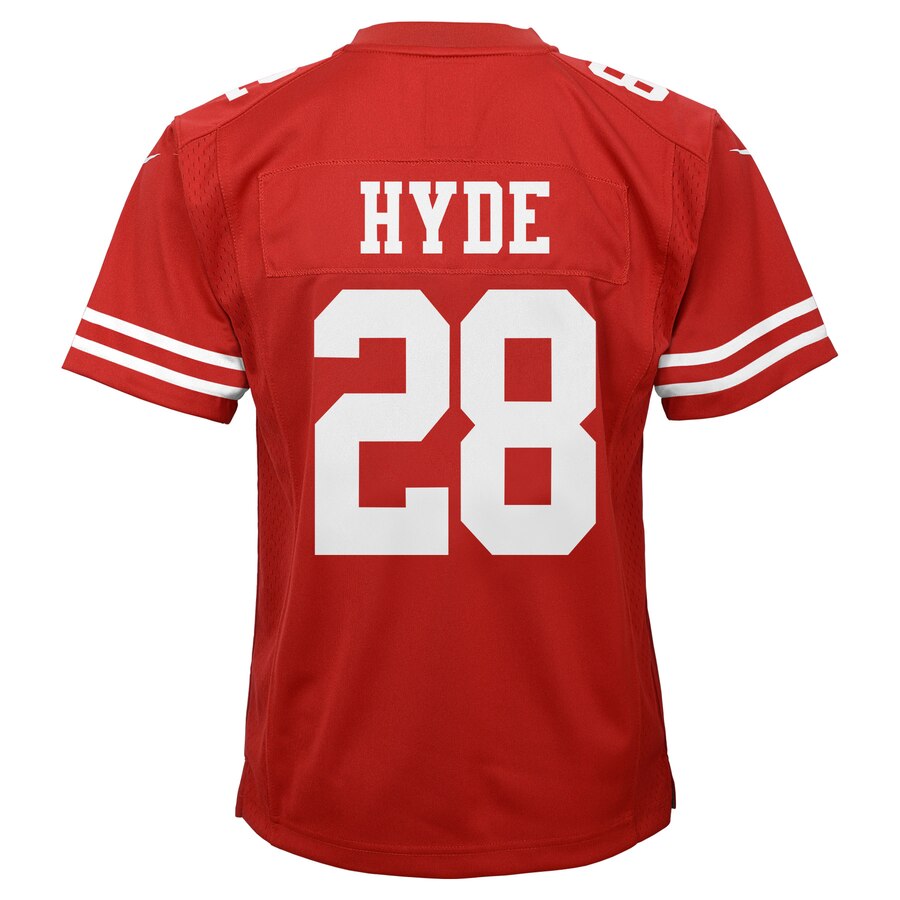 Carlos Hyde San Francisco  Nike Youth Game Jersey - Scarlet