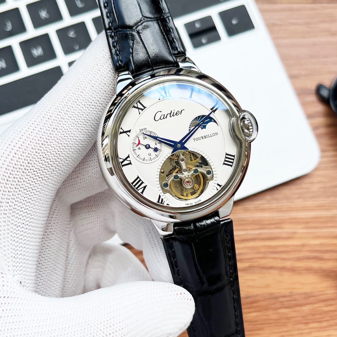Cartier Ballon Bleu De Cartier w6920074 Chronograph Watch white dial