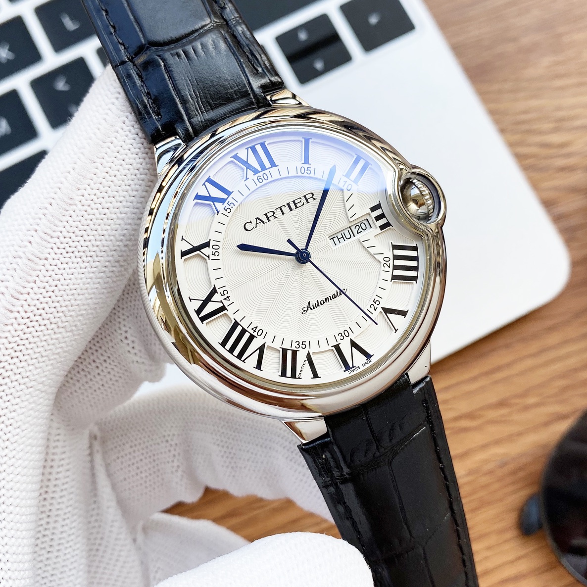 cartier Baron Blue 36mm watch unisex TO195048