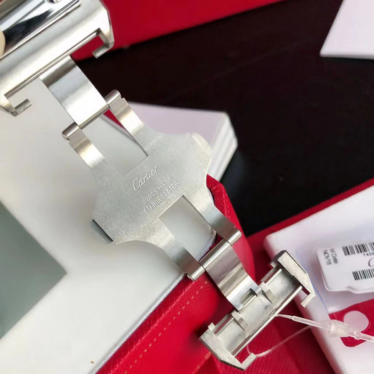 Cartier Santos 100 Large Automatic 18k White Gold Diamond Bezel/Case WM501751