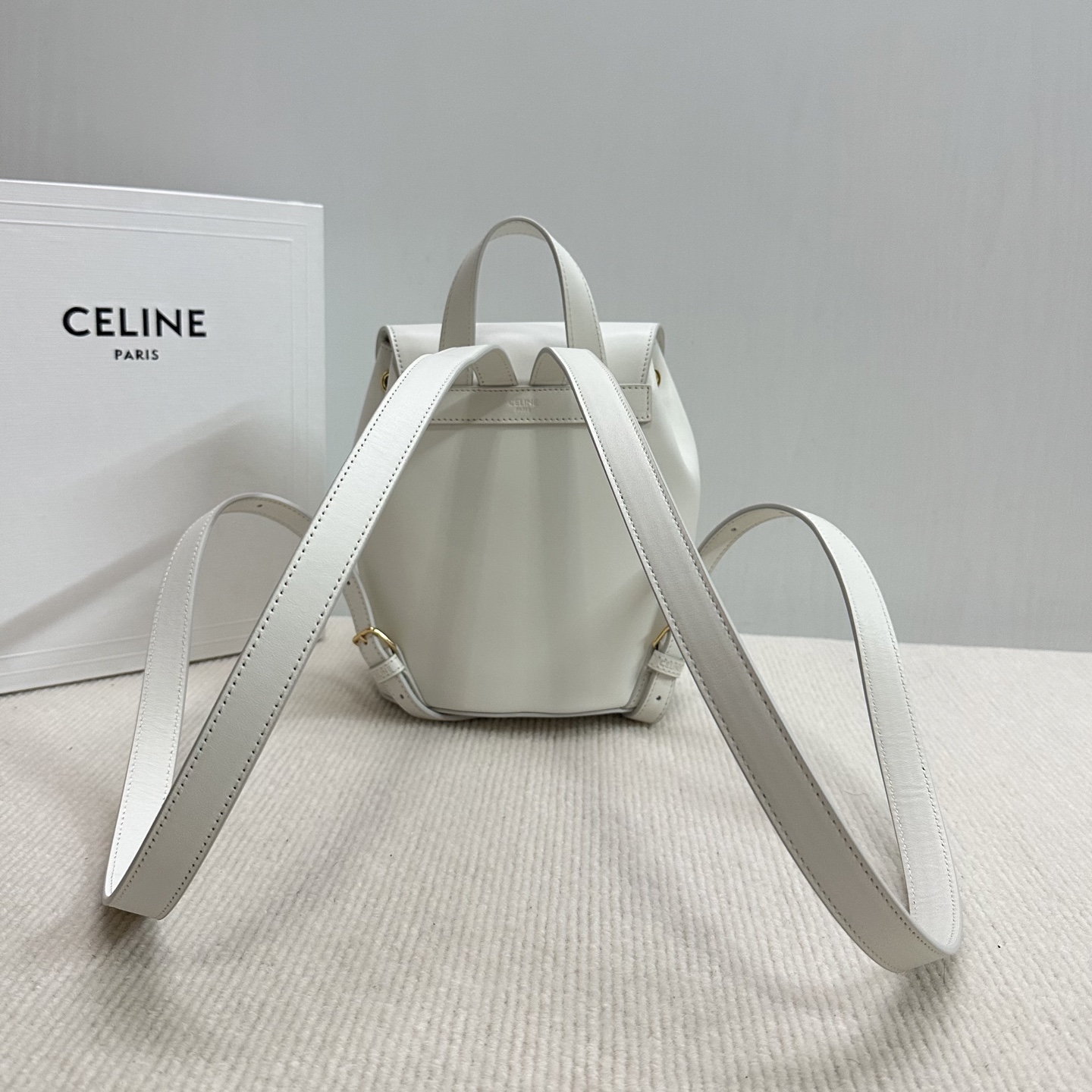 Celine BACKPACK CELINE BONNIE IN Smooth Calfskin - RICE | CELIN