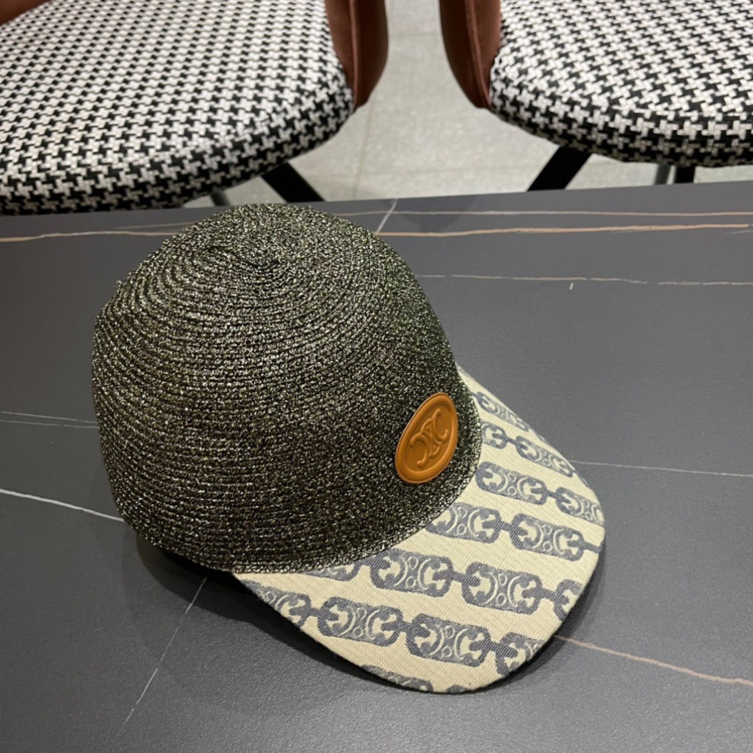 Celine Woven Baseball Cap - Chain Print Visor