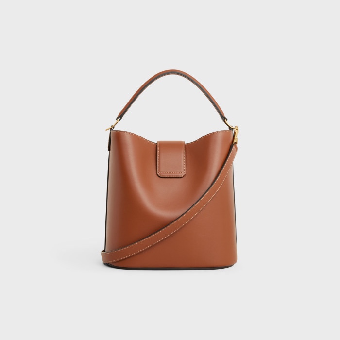 Celine MEDIUM BUCKET LOUISE IN SMOOTH CALFSKIN – TAN |