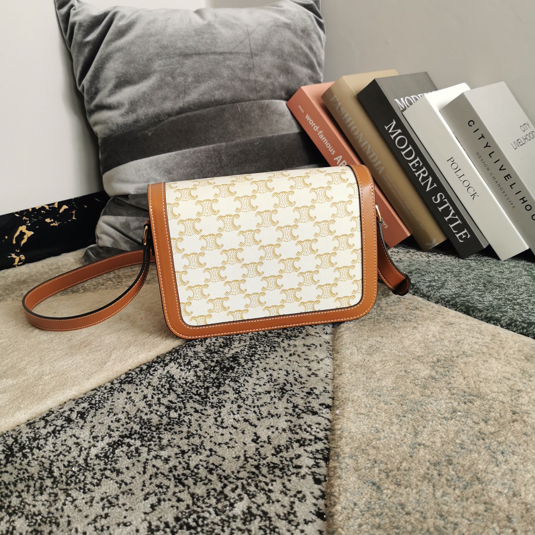 Celine TEEN TRIOMPHE BAG IN TRIOMPHE CANVAS AND