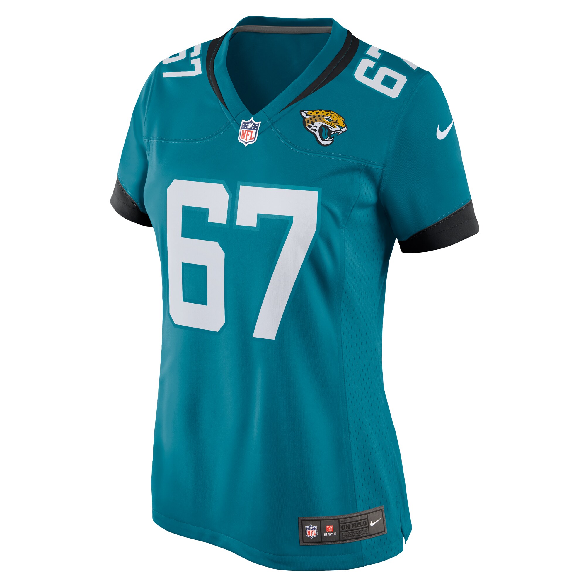 Chandler Brewer Jacksonville Jaguars Nike Women's  Game Jersey -  Teal