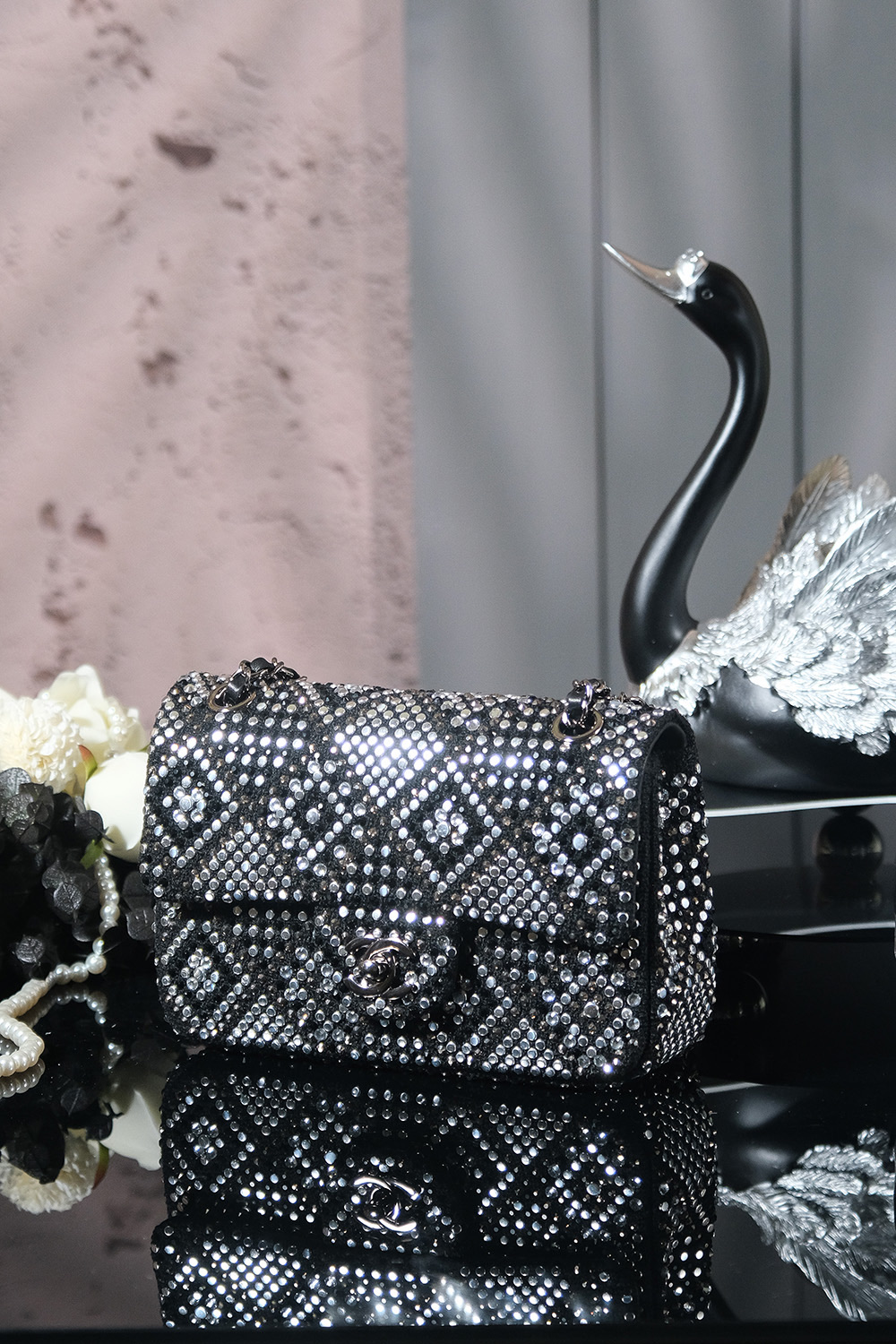 Chanel 1112 Shoulder Bag Black Cloth 2013251