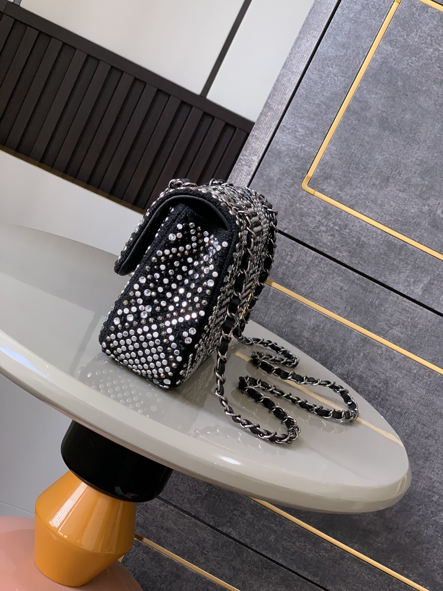 Chanel 1112 Shoulder Bag Black Cloth ref.2013251