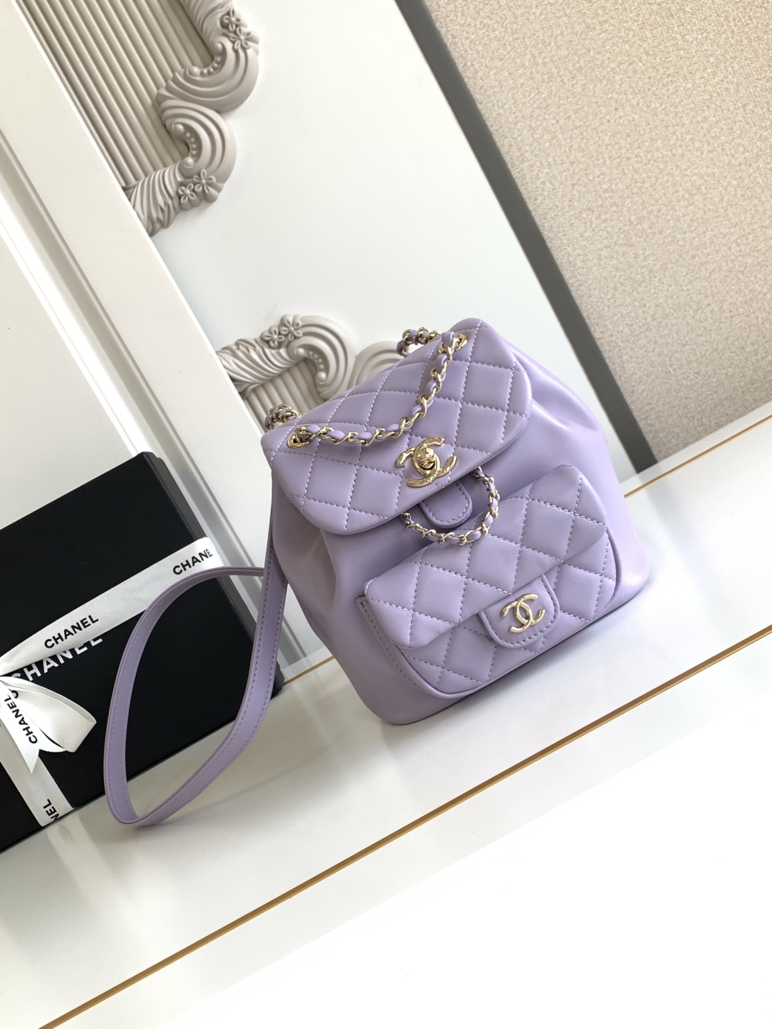 Chanel 2024 Small Duma Backpack w/Tags - Purple