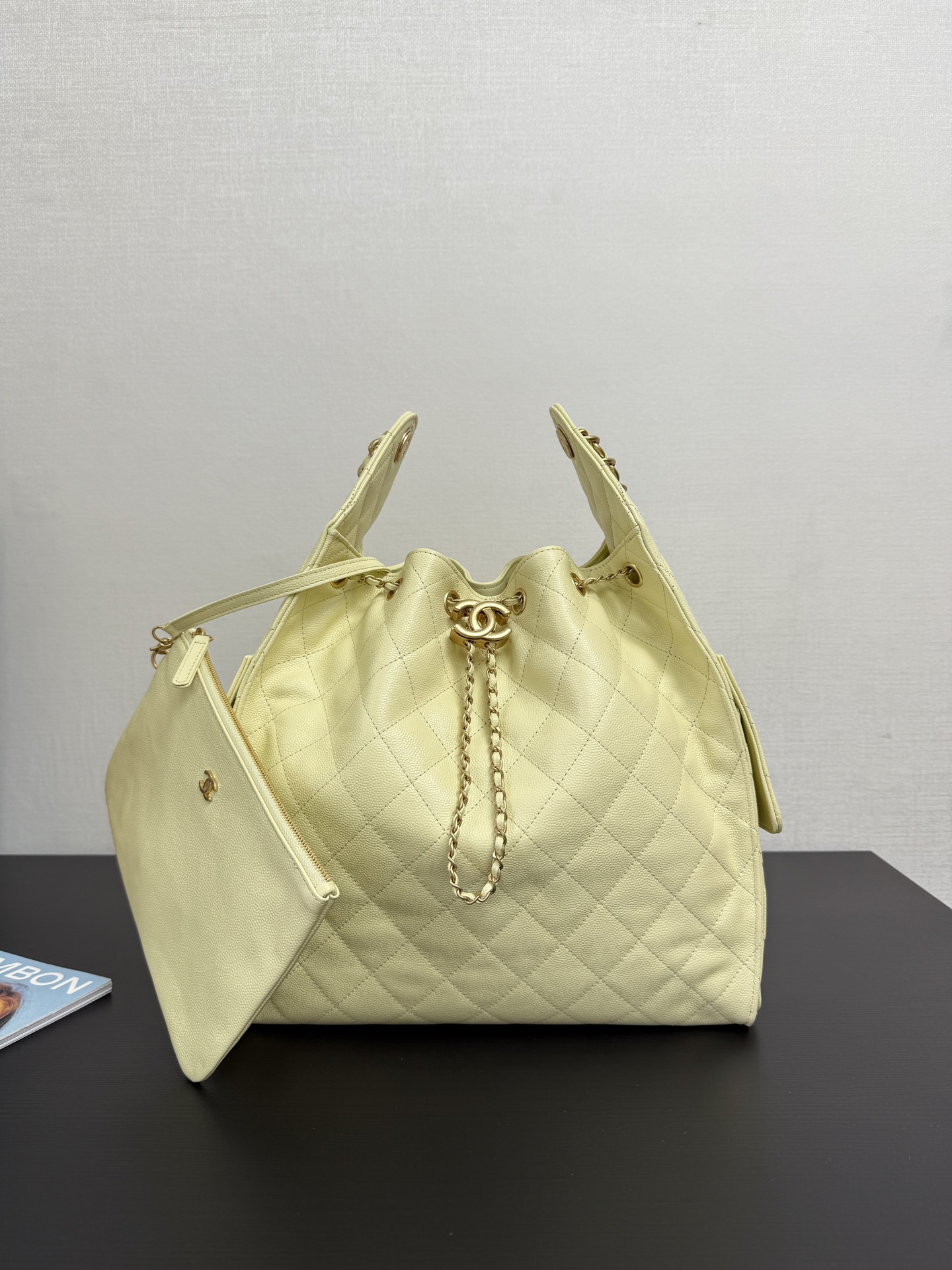 Chanel 25 leather handbag Chanel Yellow in Leather