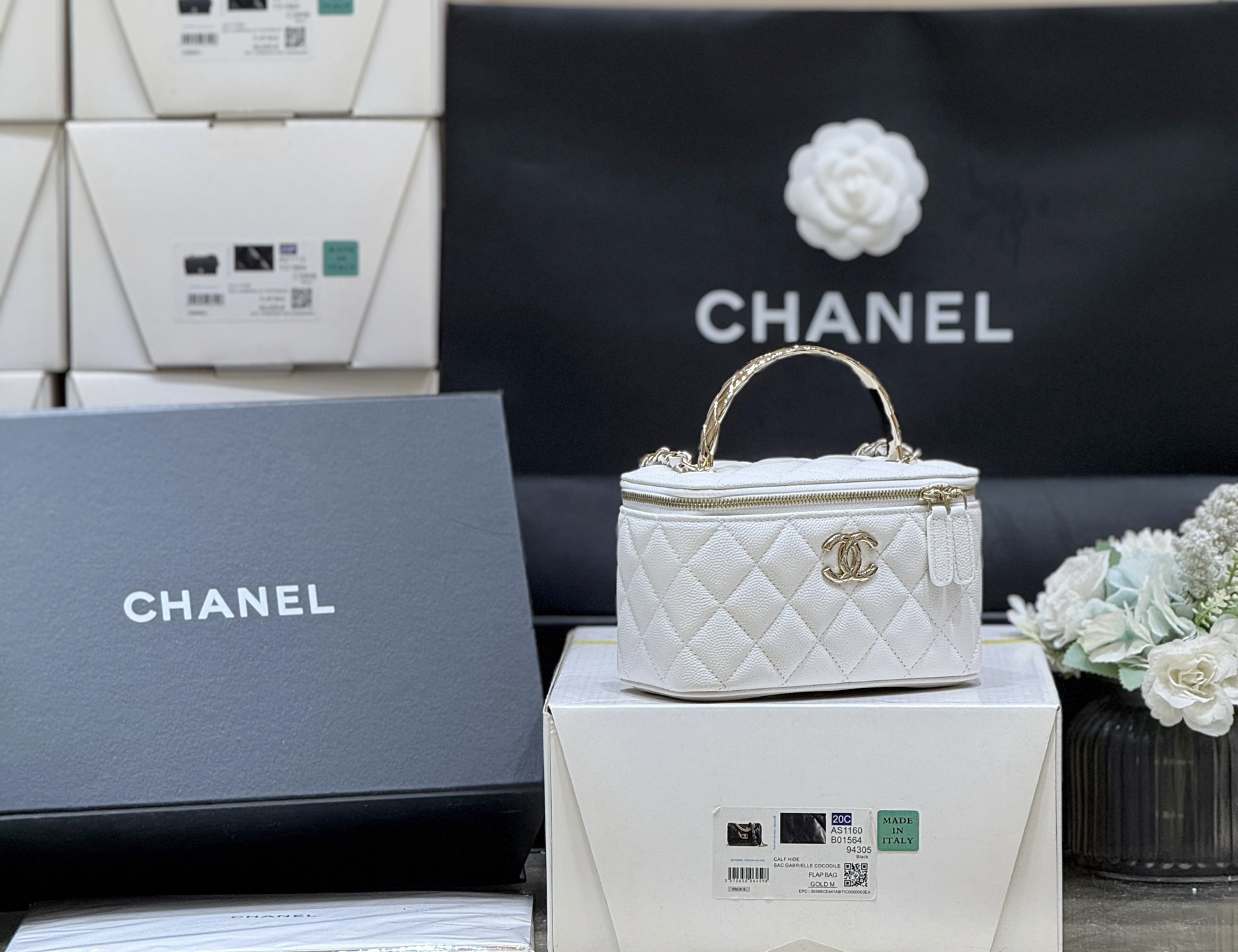 CHANEL AS3171 CC Mark CC Vanity Chain bag Shoulder Bag Unused