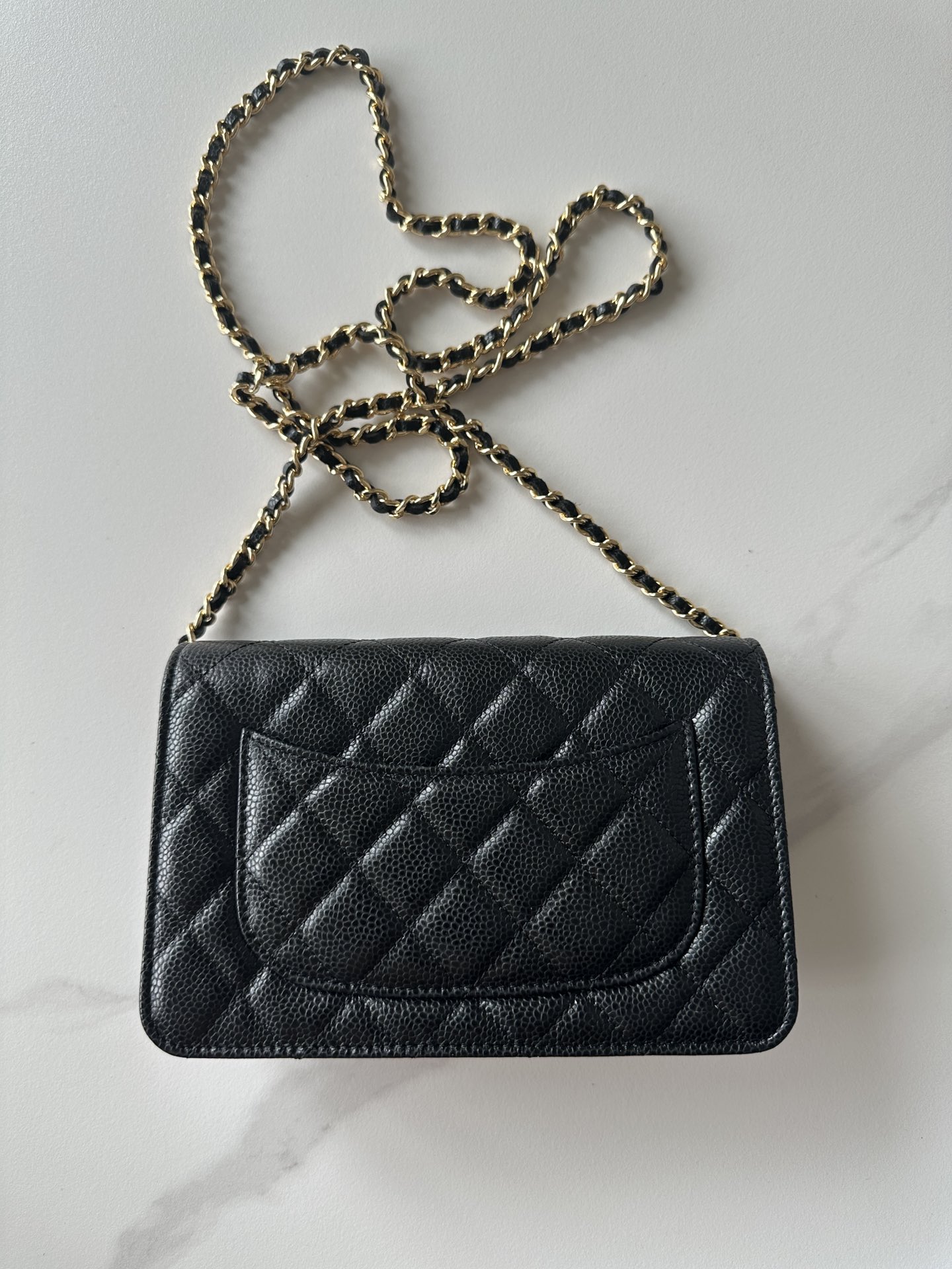 CHANEL | Bags |  Chanel Caviar Quilted Wallet On  black