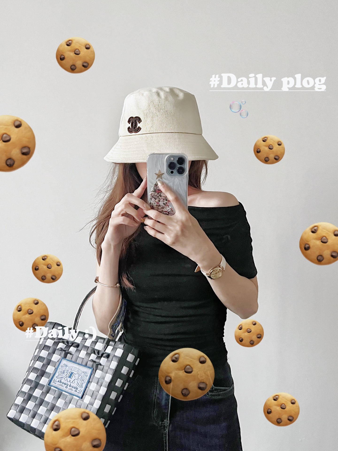 Chanel Beige Canvas Bucket Hat - Brown Logo