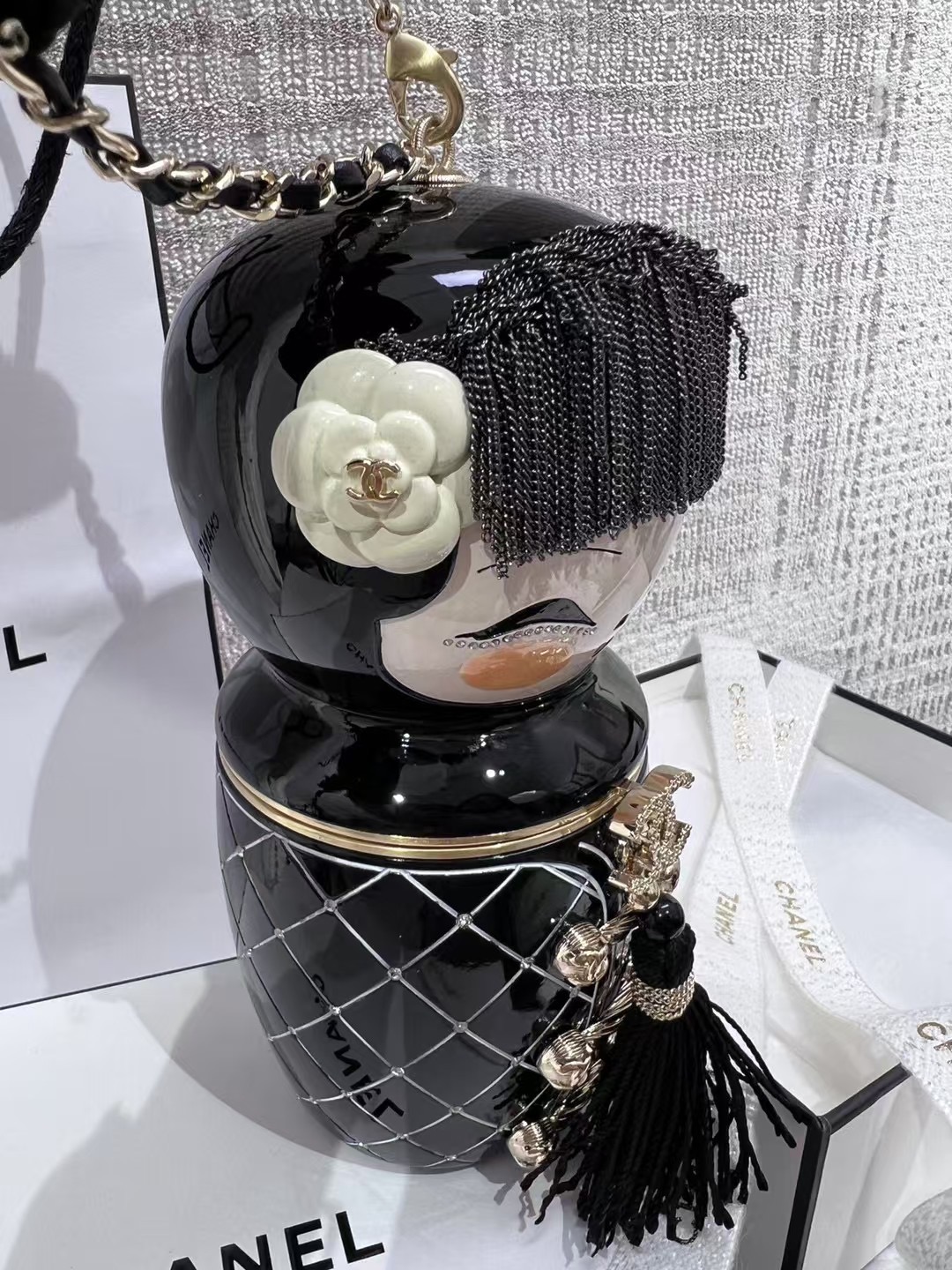 Chanel Black Lucite Métiers D'art Paris-Shanghai