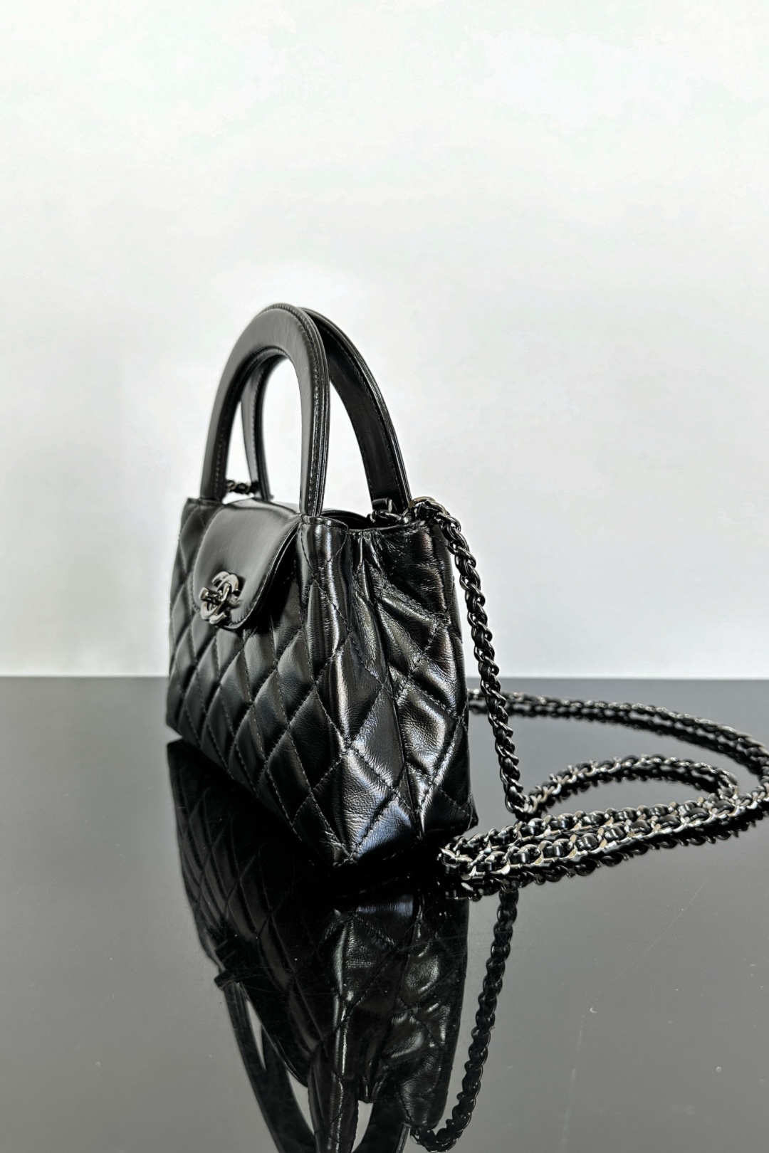 Chanel Black Nano Kelly Top Handle | Consign of the Times