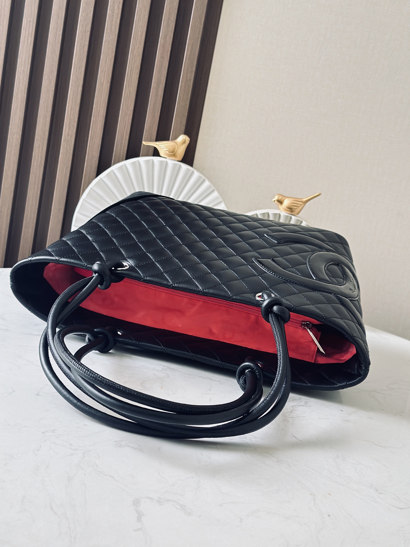 Chanel Black Quilted Leather Large Ligne Cambon Tote Chanel