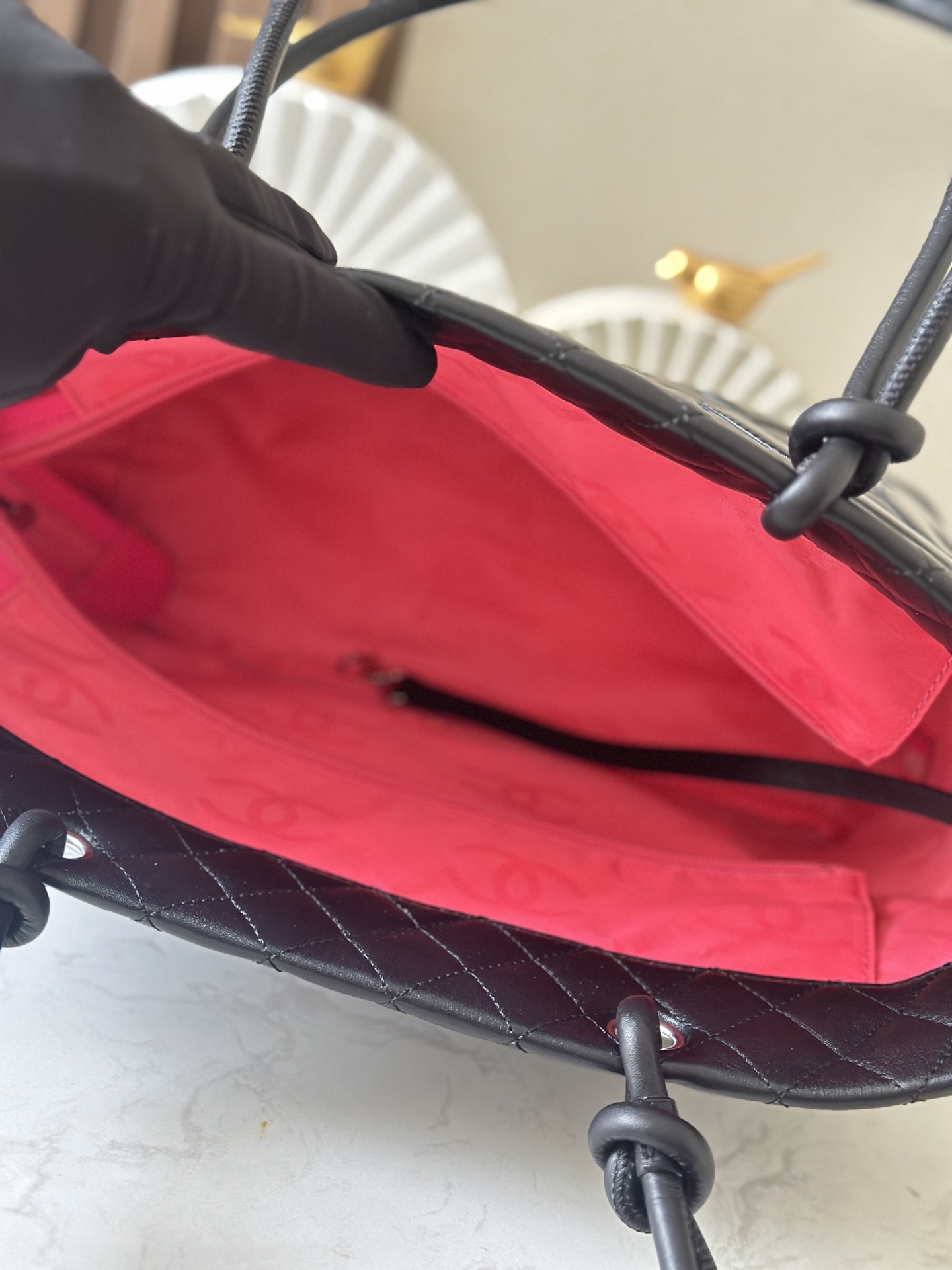 Chanel Black Quilted Leather Large Ligne Cambon Tote Chanel