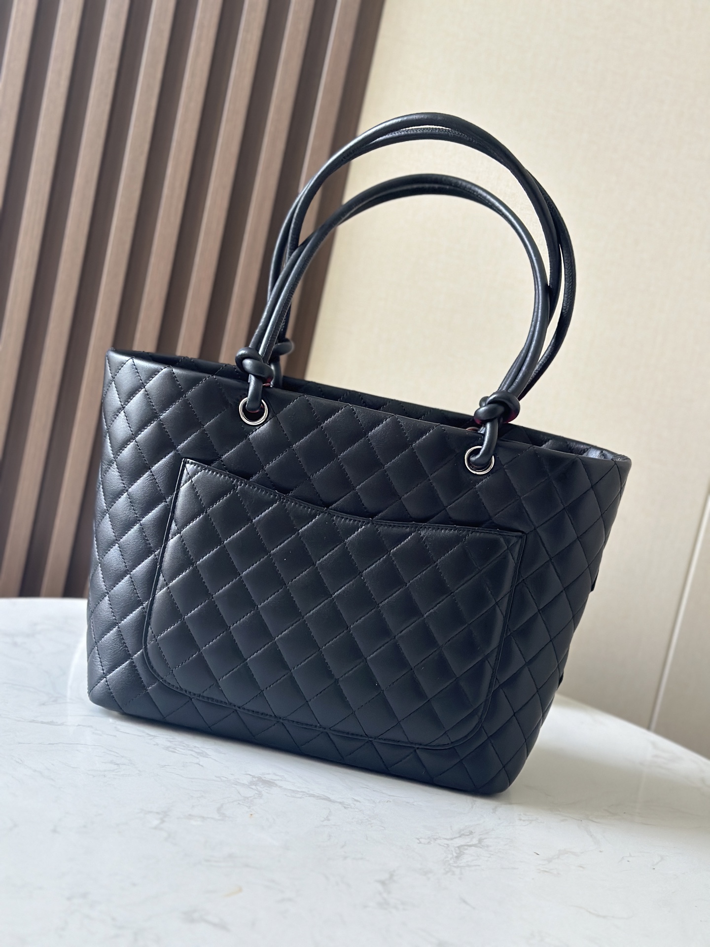 Chanel Black Quilted Leather Large Ligne Cambon Tote Chanel