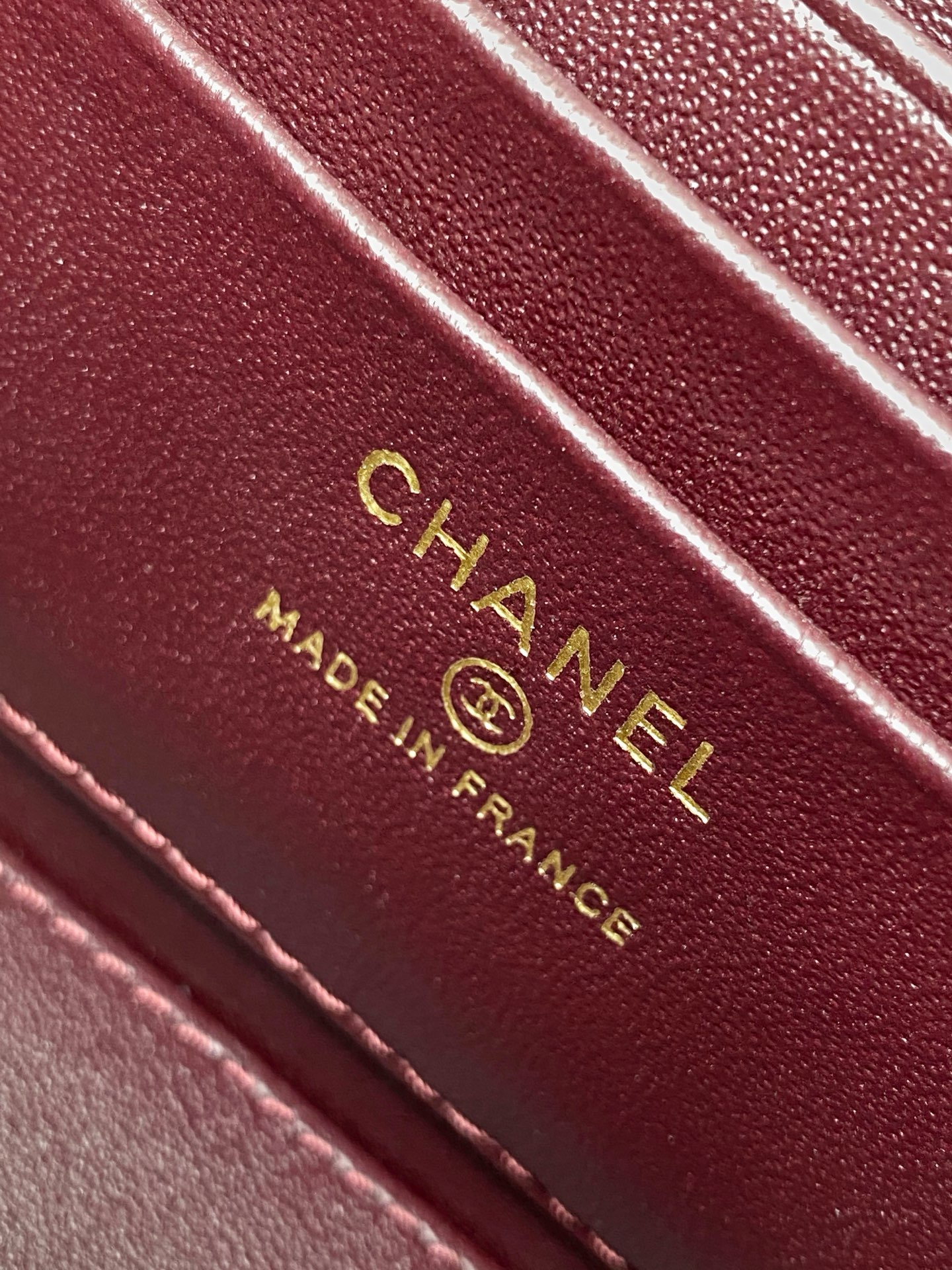 Chanel Burgundy Quilted Leather Pick Me Up Vanity Bag
