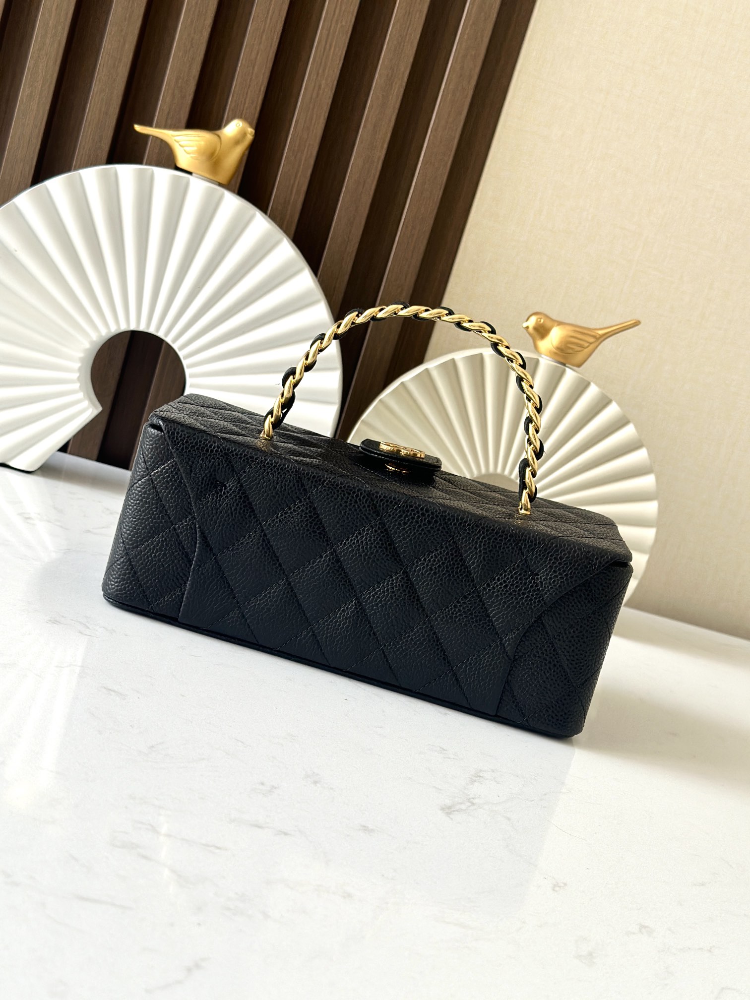 Chanel Caviar CC Briefcase - Black Handle Bags, Handbags - CHA1226706