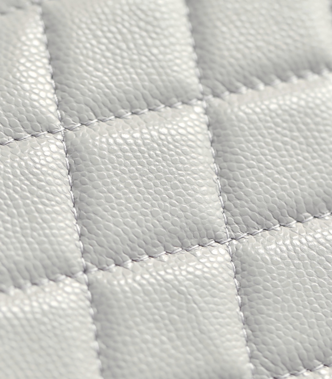 CHANEL Caviar Quilted CC French Wallet Light Gray 631987