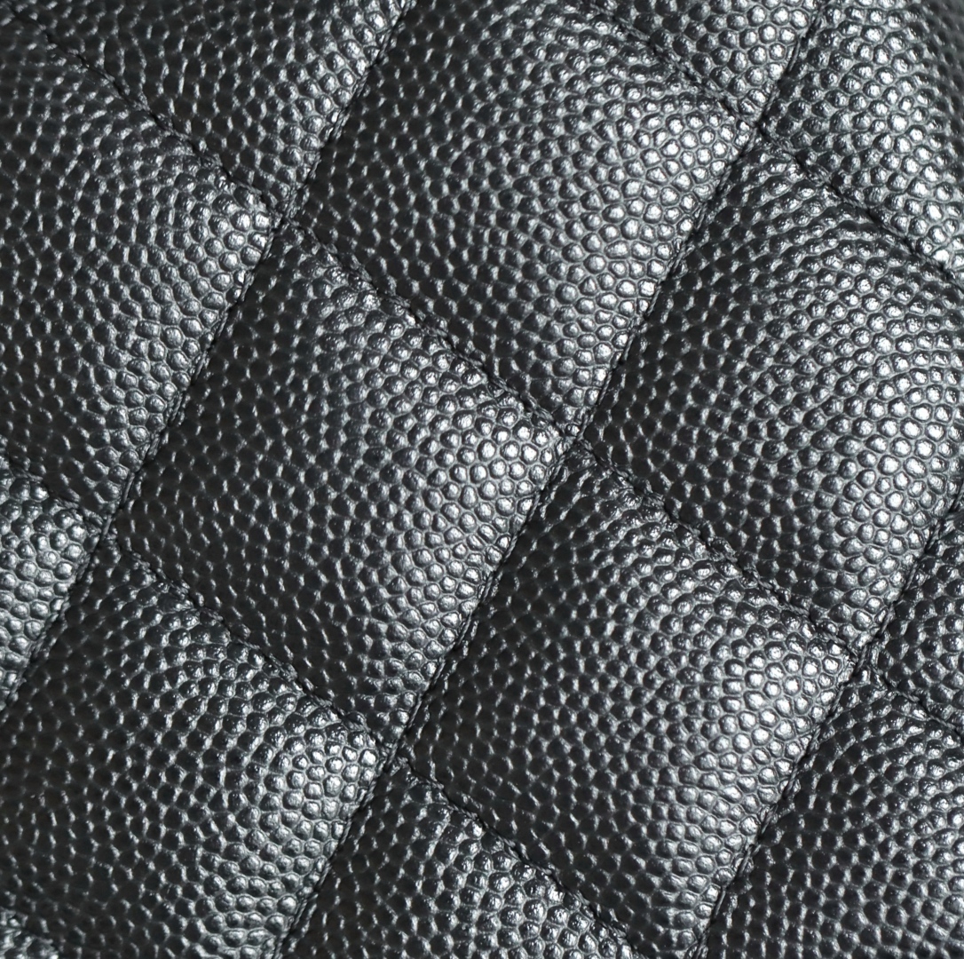 Chanel CC Top Handle Long Vanity Case With Chain Black