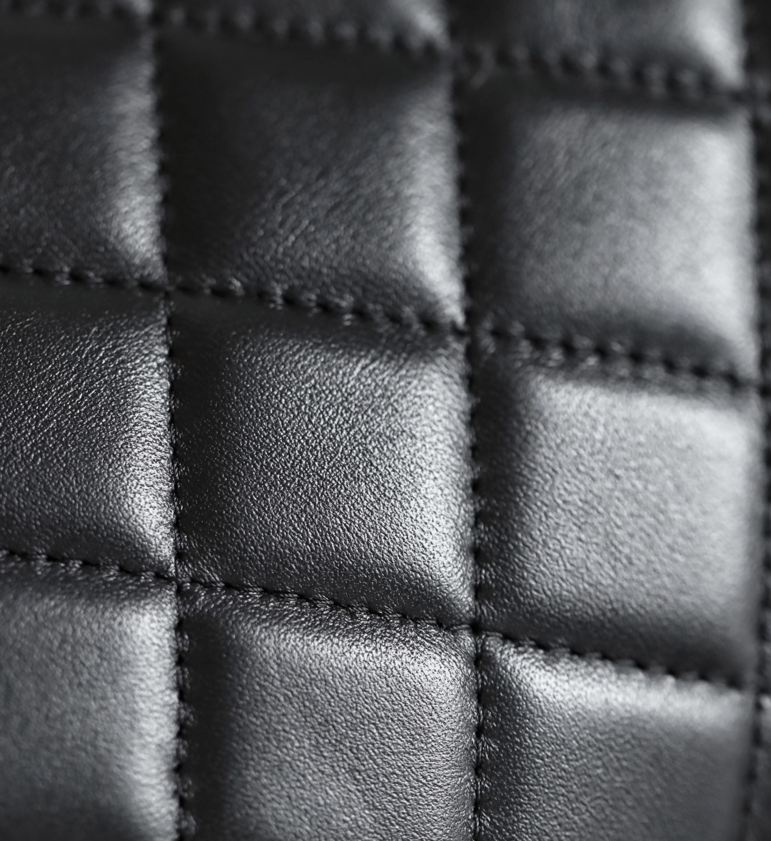 CHANEL Chain Handle Mini Bowling Bag Black Champagne