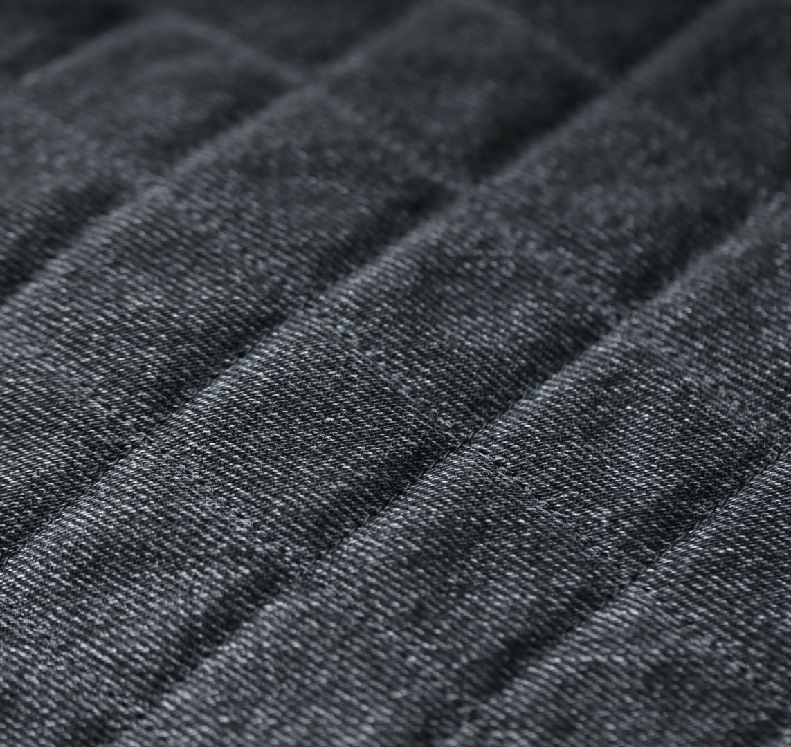 Chanel Chanel 25 medium handbag, Washed denim & gold-tone& Metal  Black