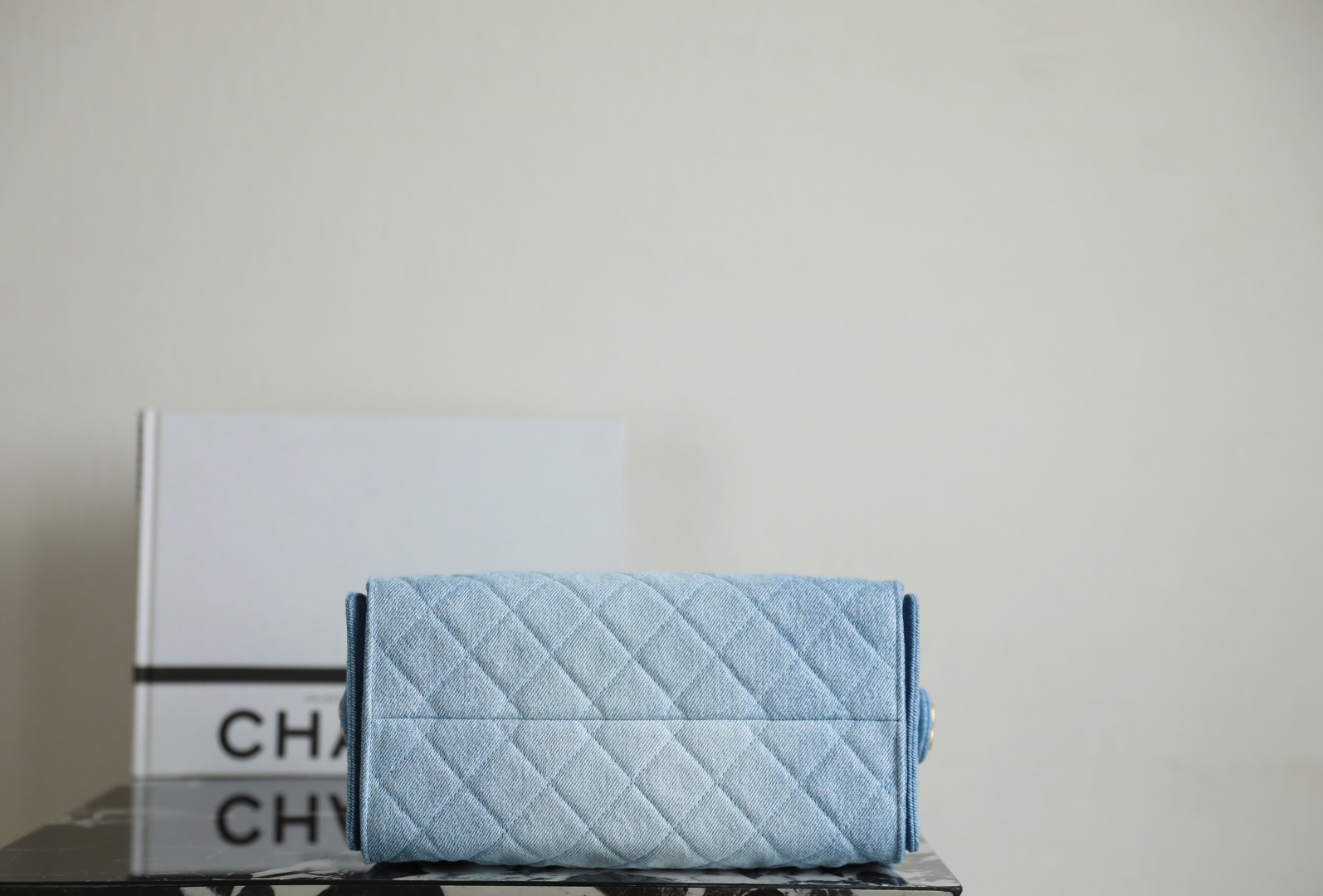 Chanel Chanel 25 small handbag, Washed denim & gold-tone