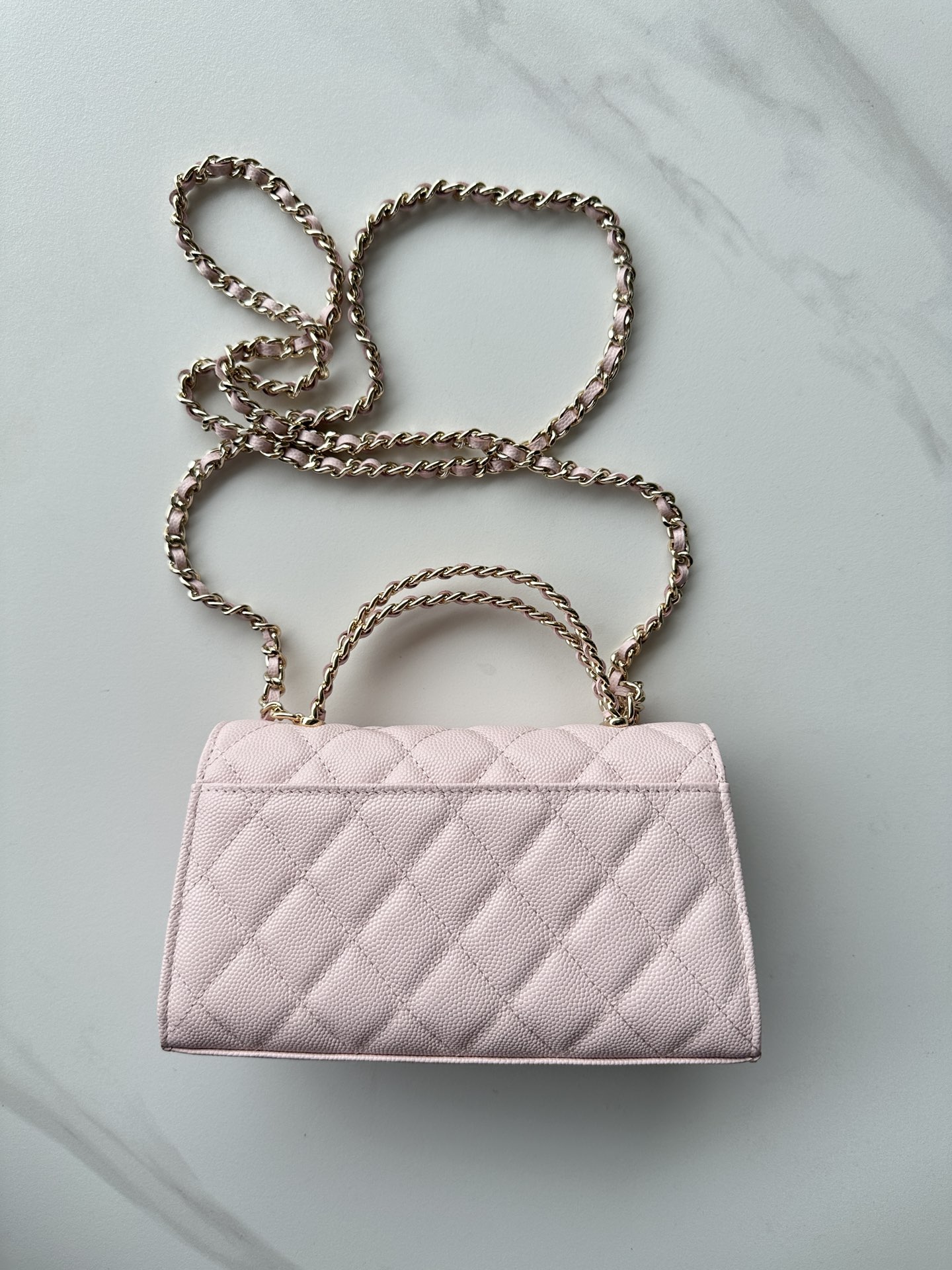 Chanel Clutch with chain - Grained shiny calfskin & gold-tone