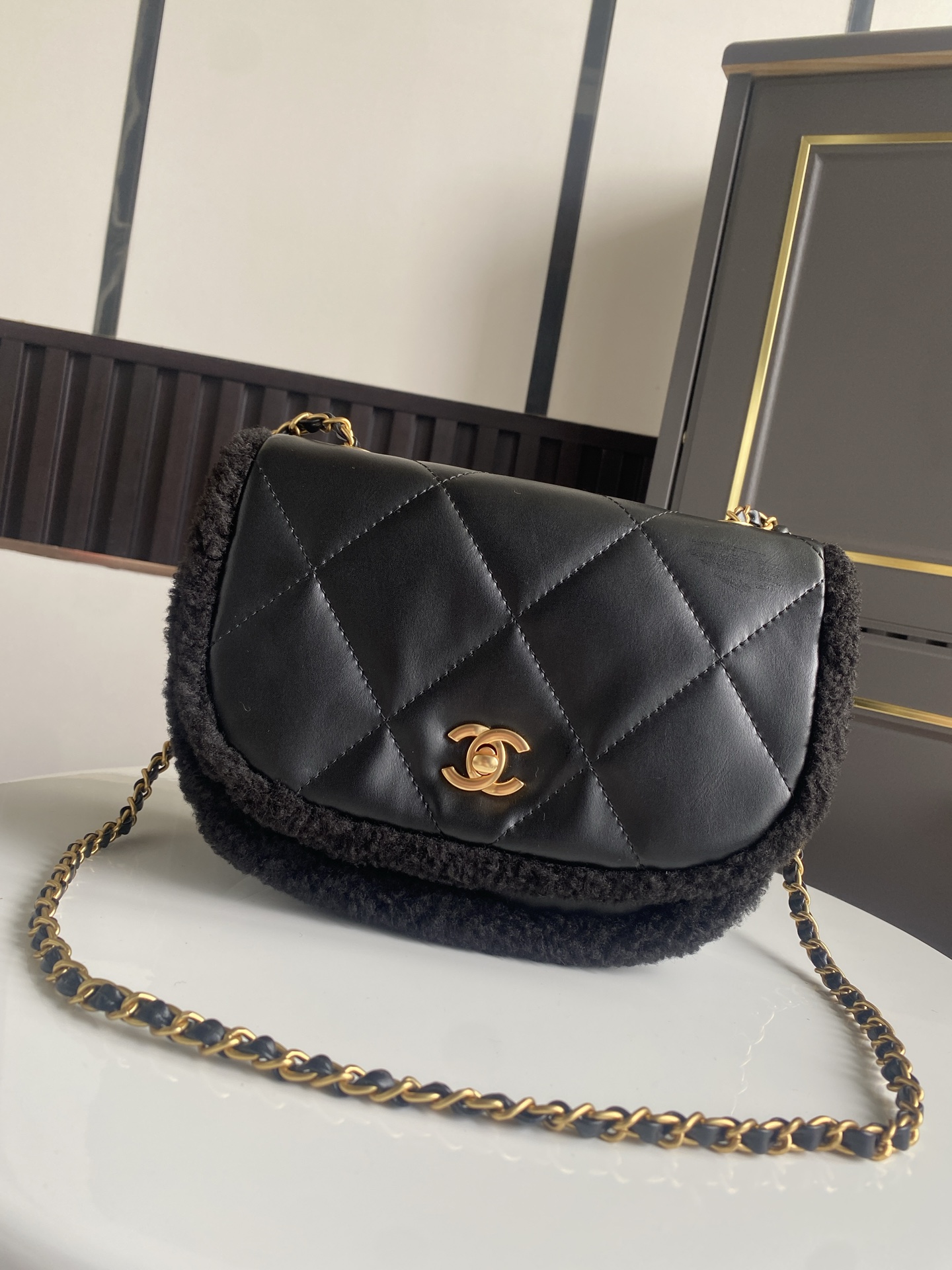 Chanel Coco Mail Clutch with Chain Quilted Calfskin Mini