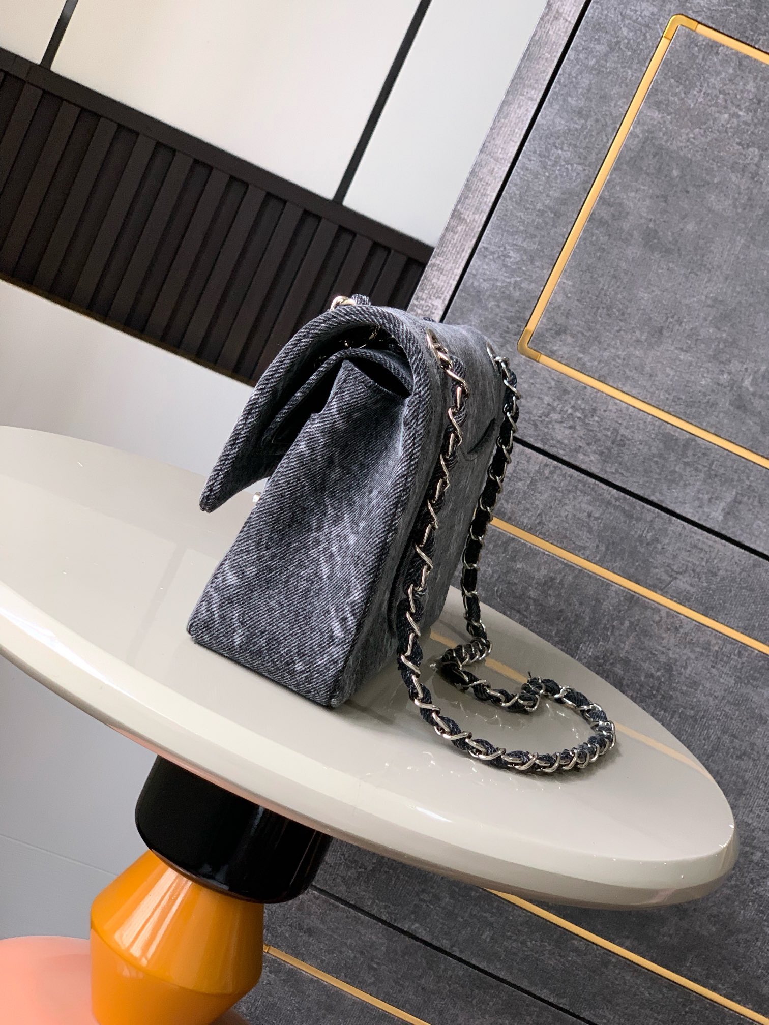 Chanel Denim Camellia Flap Bag - Blue Shoulder Bags, Handbags