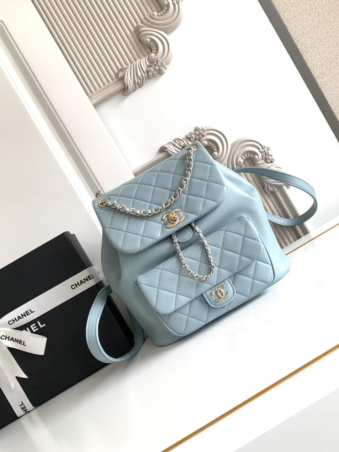 Chanel Duma Backpack - Green Backpacks, Handbags - CHA1127695