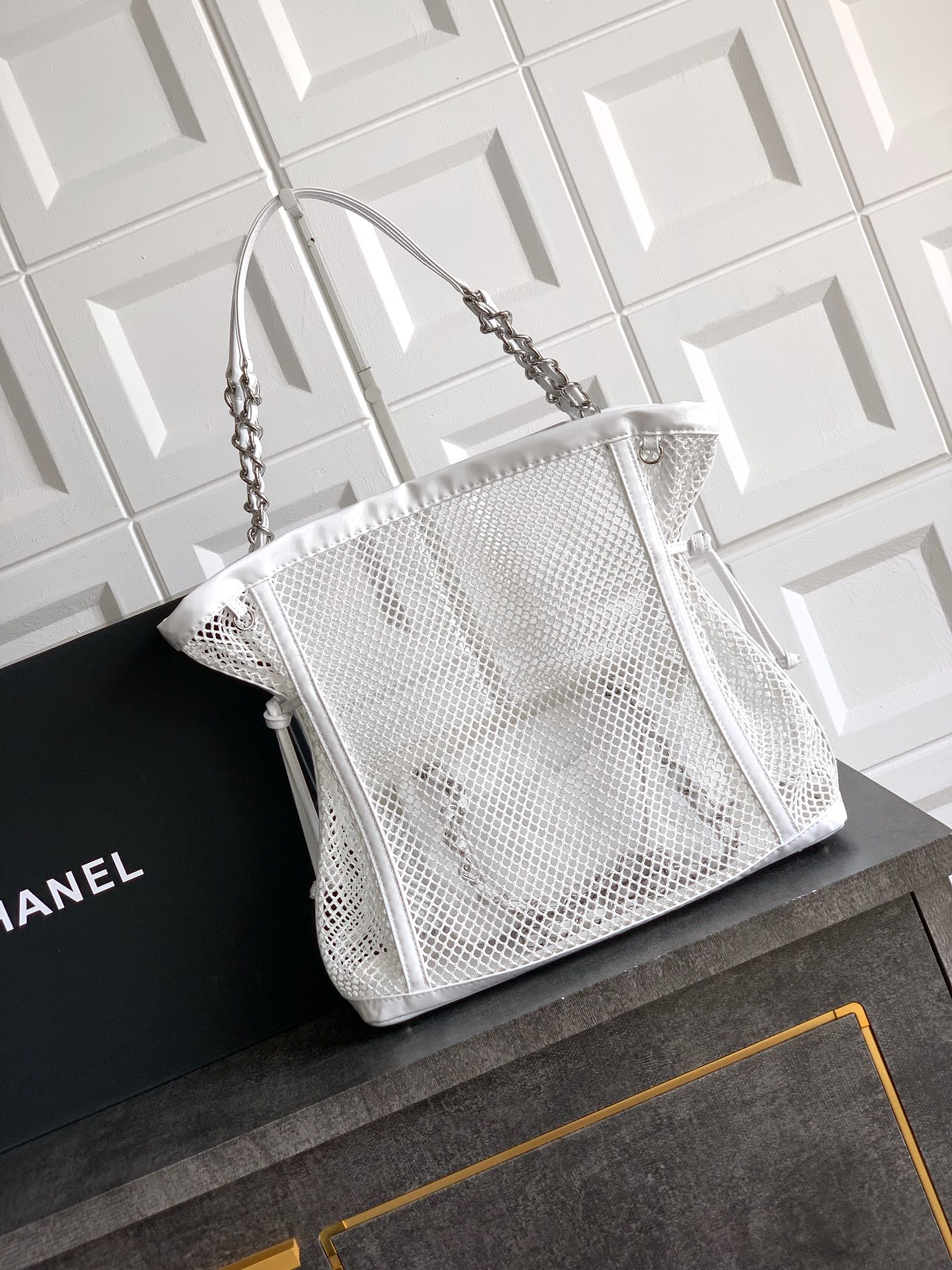 Chanel La Madrague Tote - white Totes, Handbags - CHA1161454
