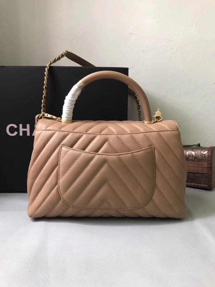 CHANEL Lambskin Chevron Quilted Medium Trendy CC Dual