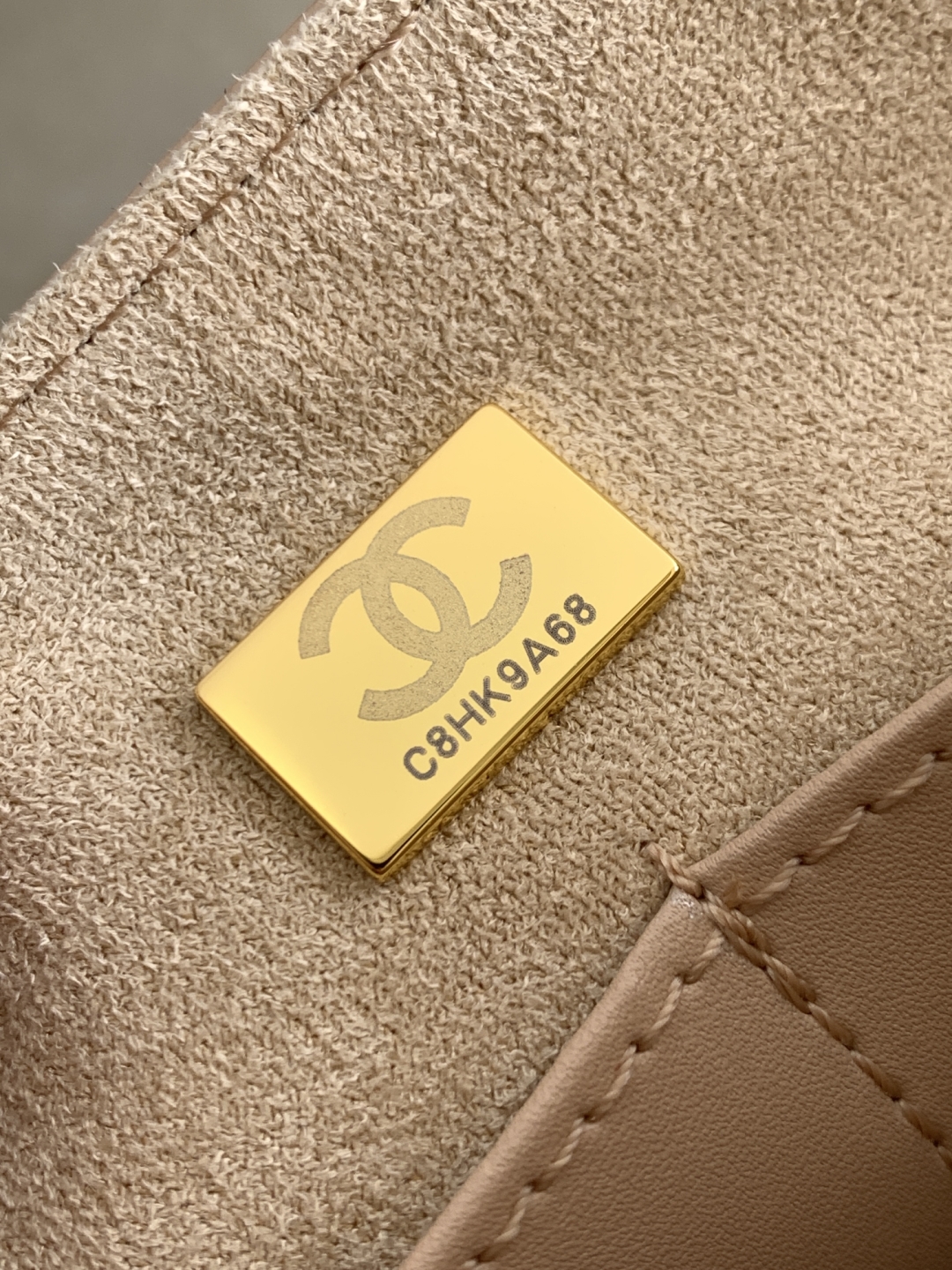 Chanel  Lambskin Quilted Medium Trendy CC Flap Dual Handle Bag Beige