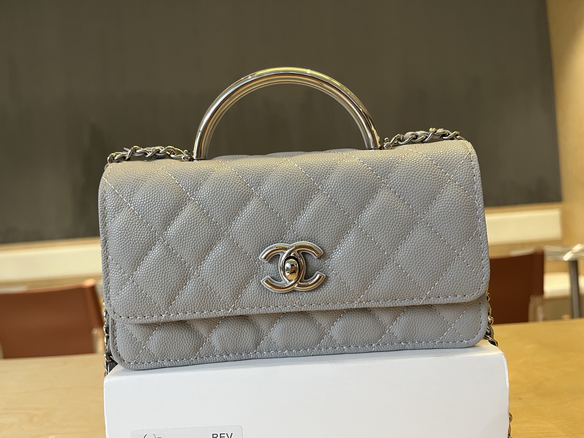 CHANEL Lambskin Quilted Small Trendy CC Flap Dual