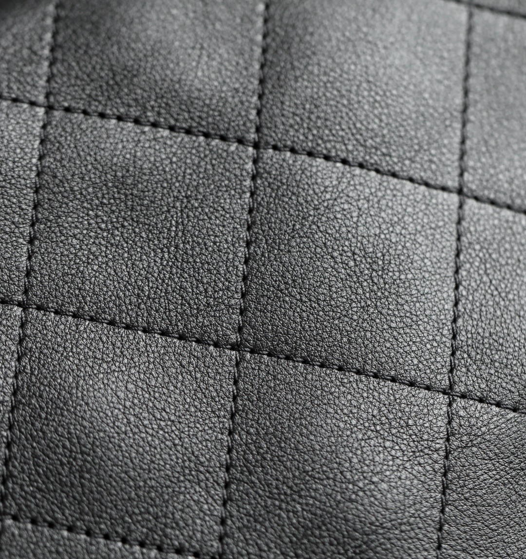 Chanel Large backpack, Calfskin & gold-tone metal, black