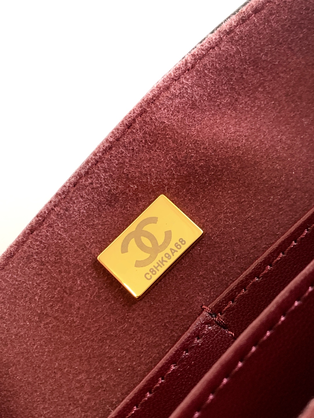 Chanel Large flap bag with top handle, Calfskin & gold-tone metalblack