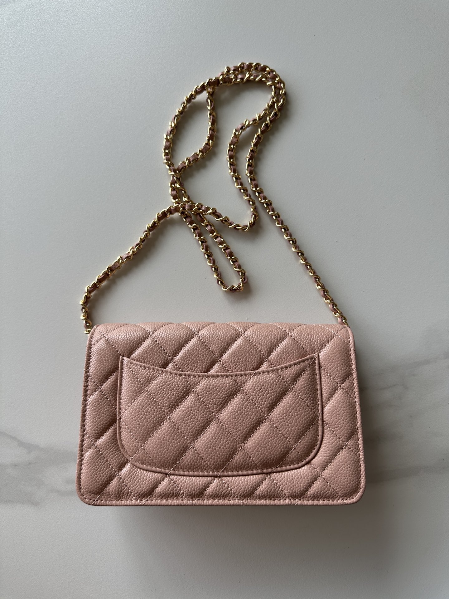 Chanel Matelasse Pink Leather Shoulder Bag