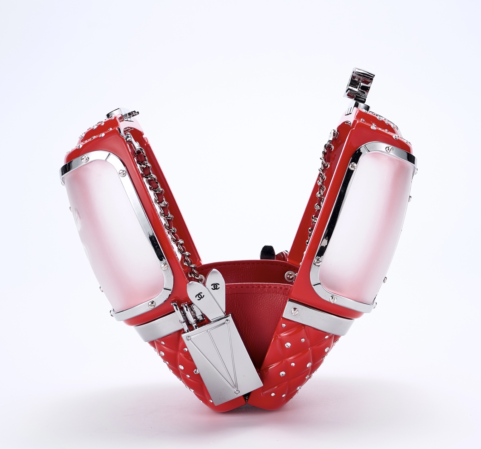 Chanel Minaudiere Limited Edition Fuchsia Snow Gondola