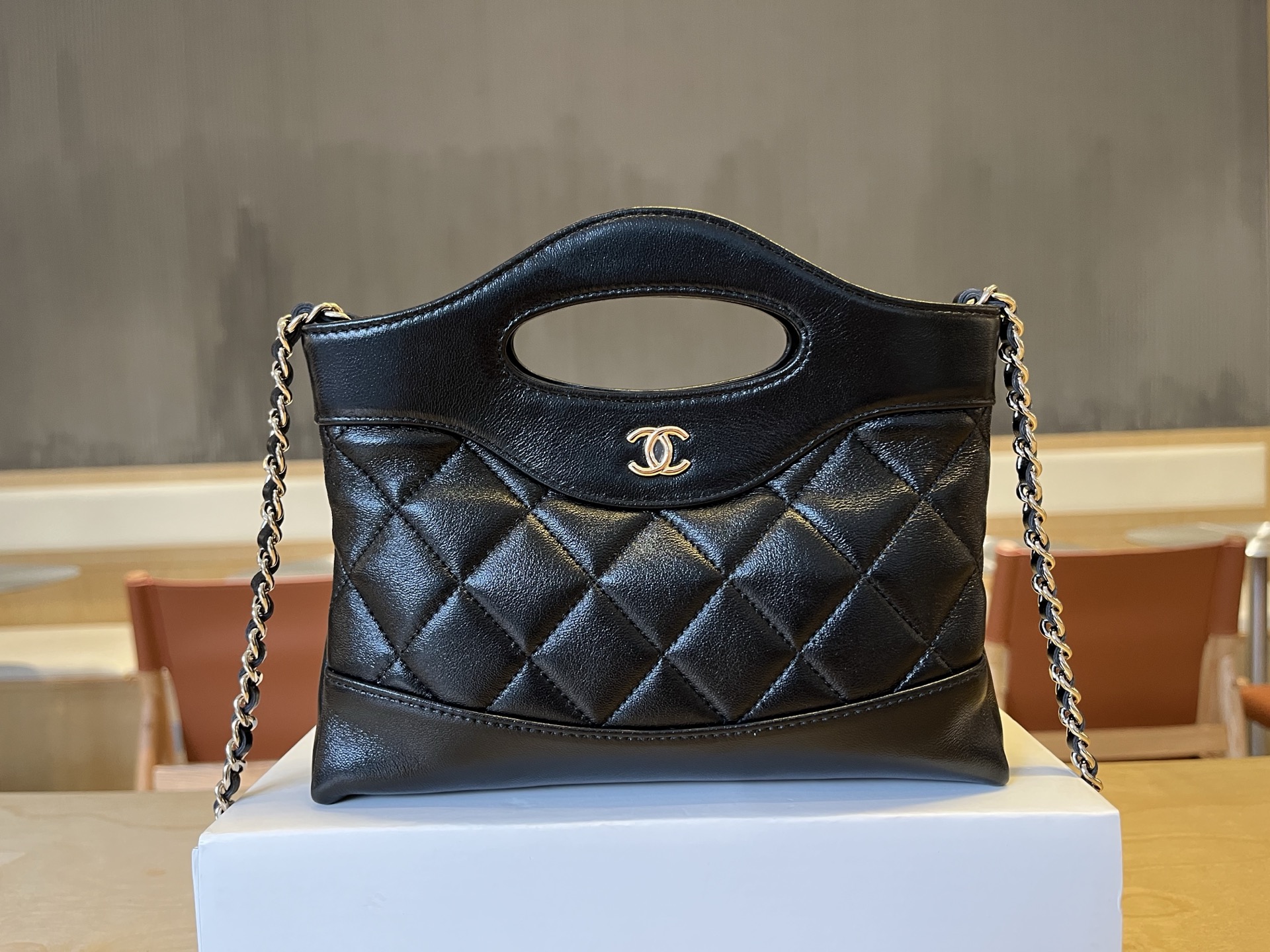 Chanel Nano 31 Shopping Bag - Black Crossbody Bags,