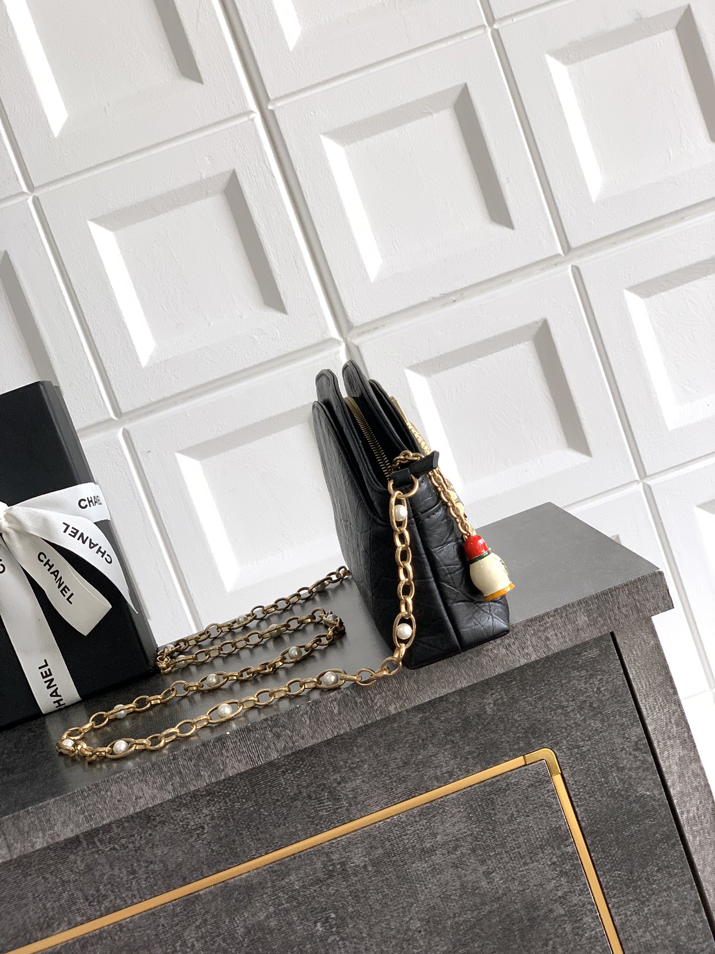 Chanel Paris Moscow Romanov charms bag. Love the purses black