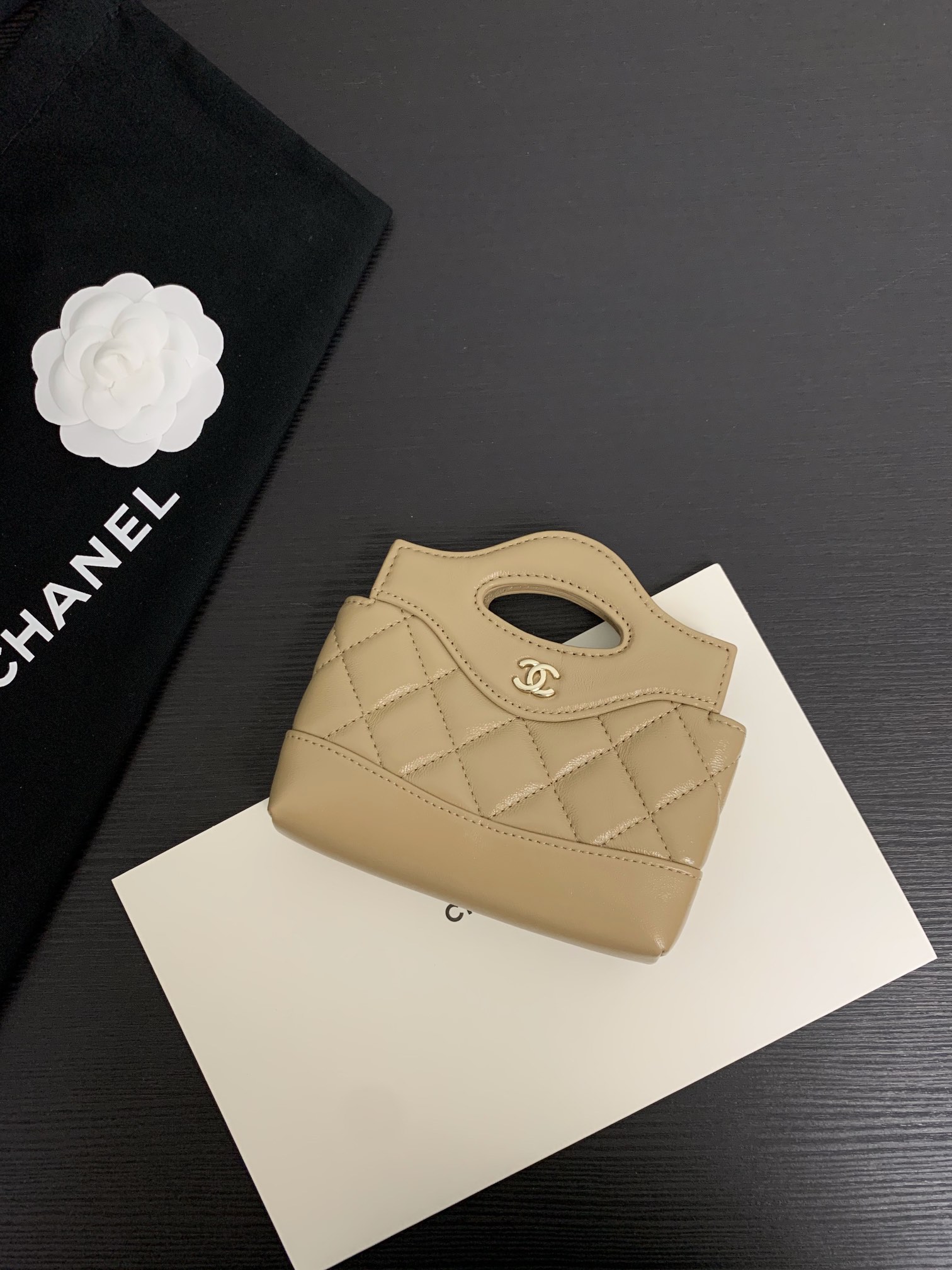 CHANEL Quilted CC GHW Mini 31 2 Way Shoulder Bag Handbag