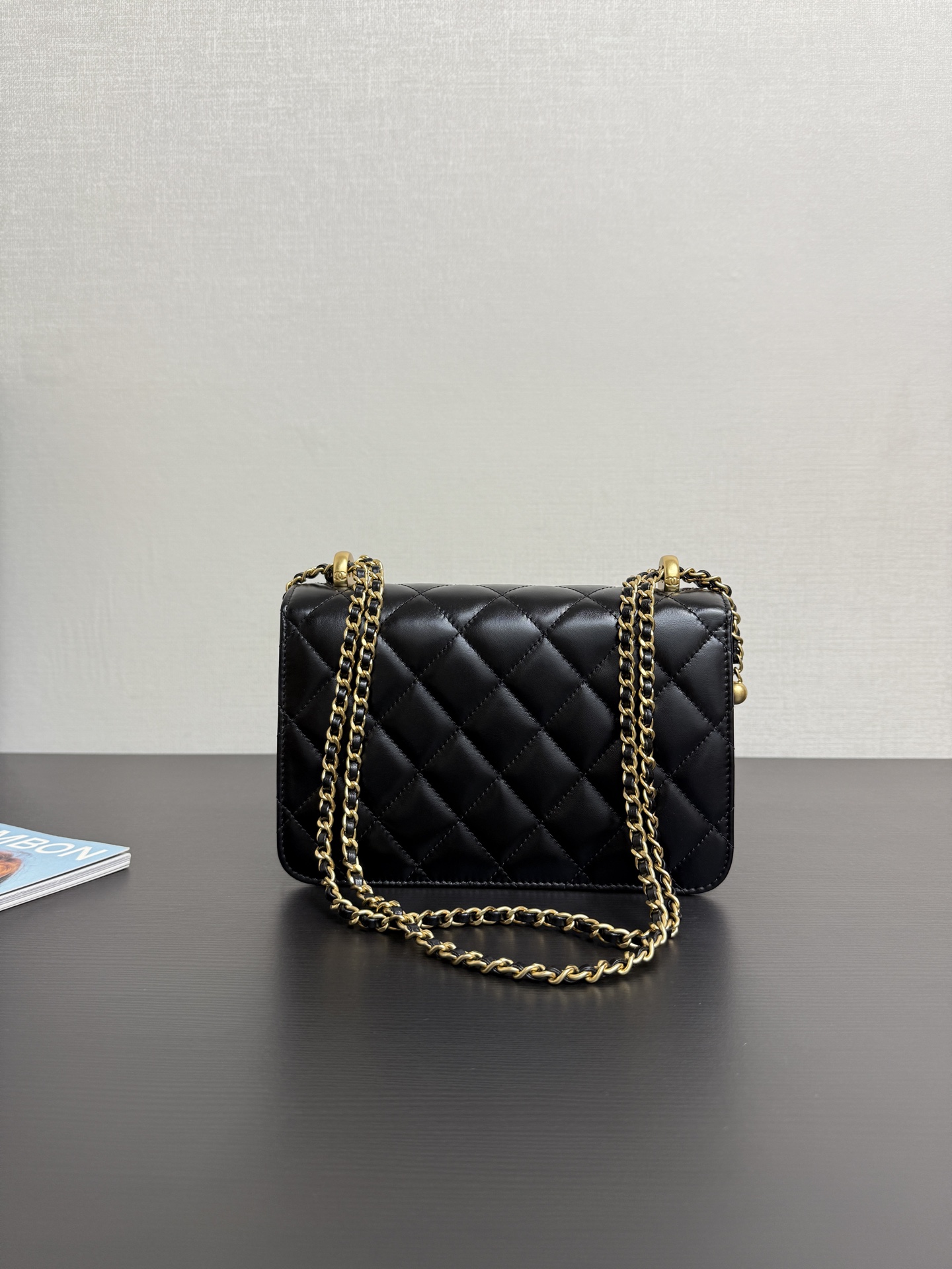 Chanel Small Perfect Fit Flap Bag Black Shiny Calfskin