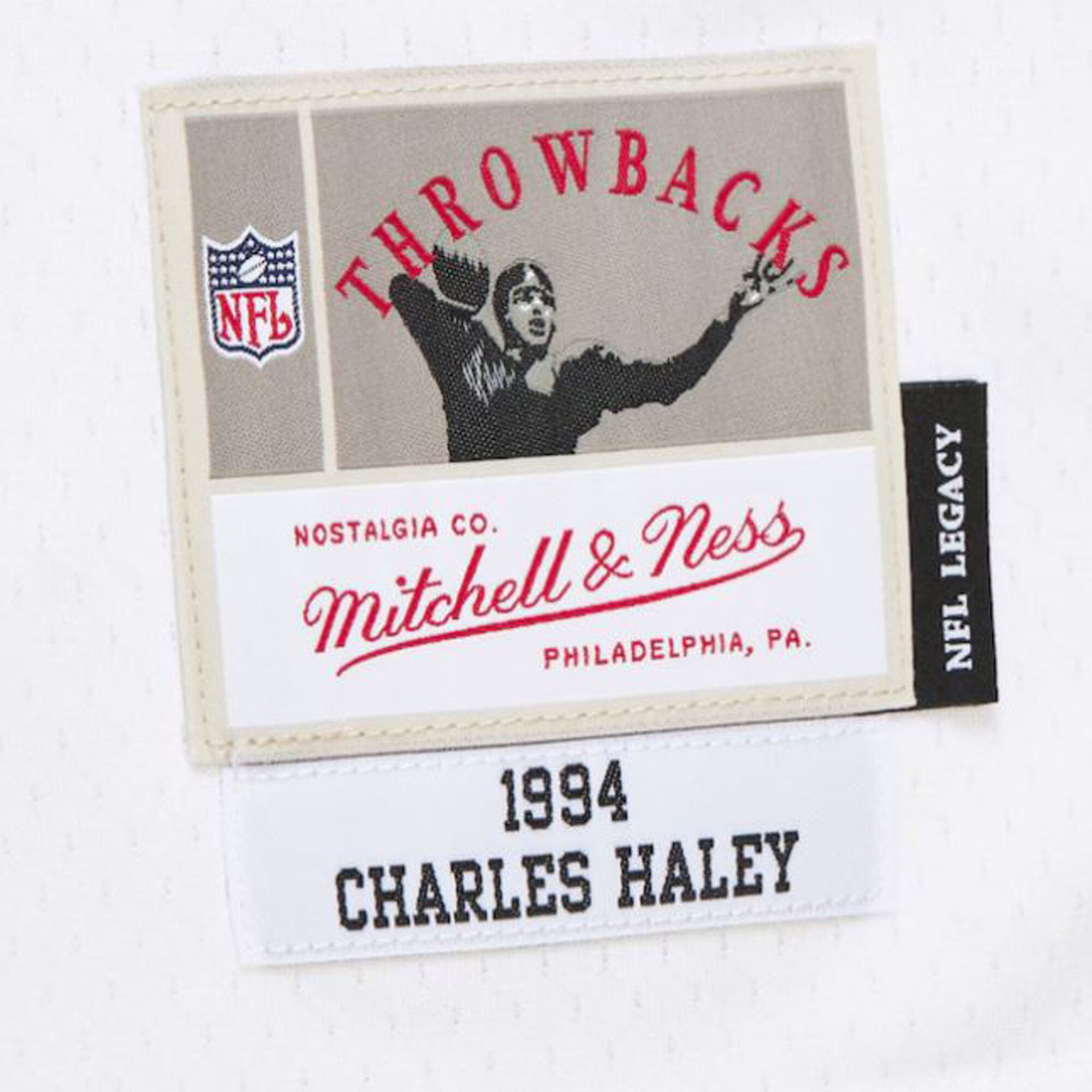 Charles Haley Dallas Cowboys Mitchell & Ness 1994 Alternate Legacy Replica Jersey - White
