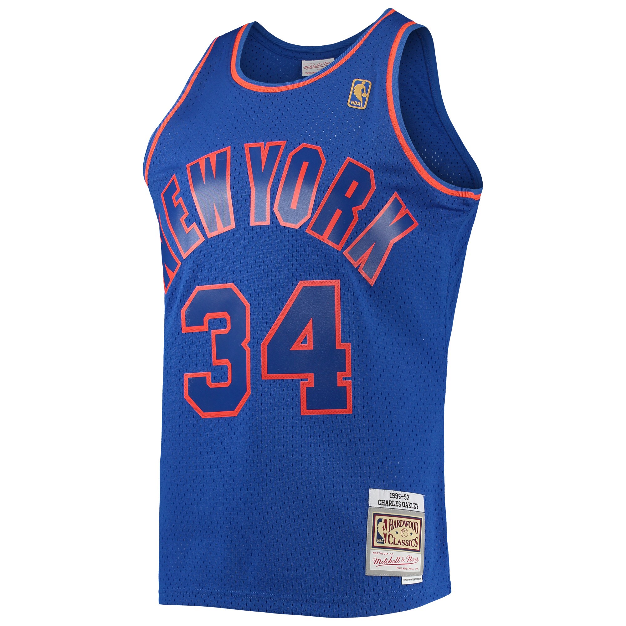 Mitchell Ness Knicks Oakley Jersey - Premium 1996/97 Hardwood Classics #34