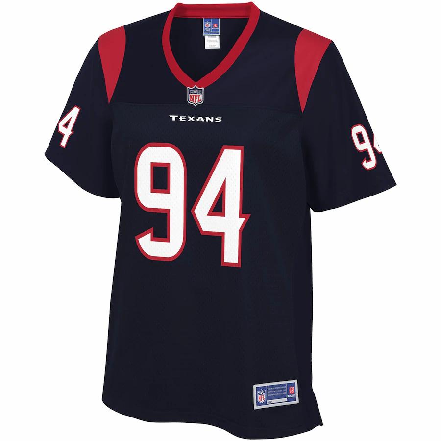 Charles Omenihu Houston Texans NFL Pro Line Women's Team Player Jersey - Navy