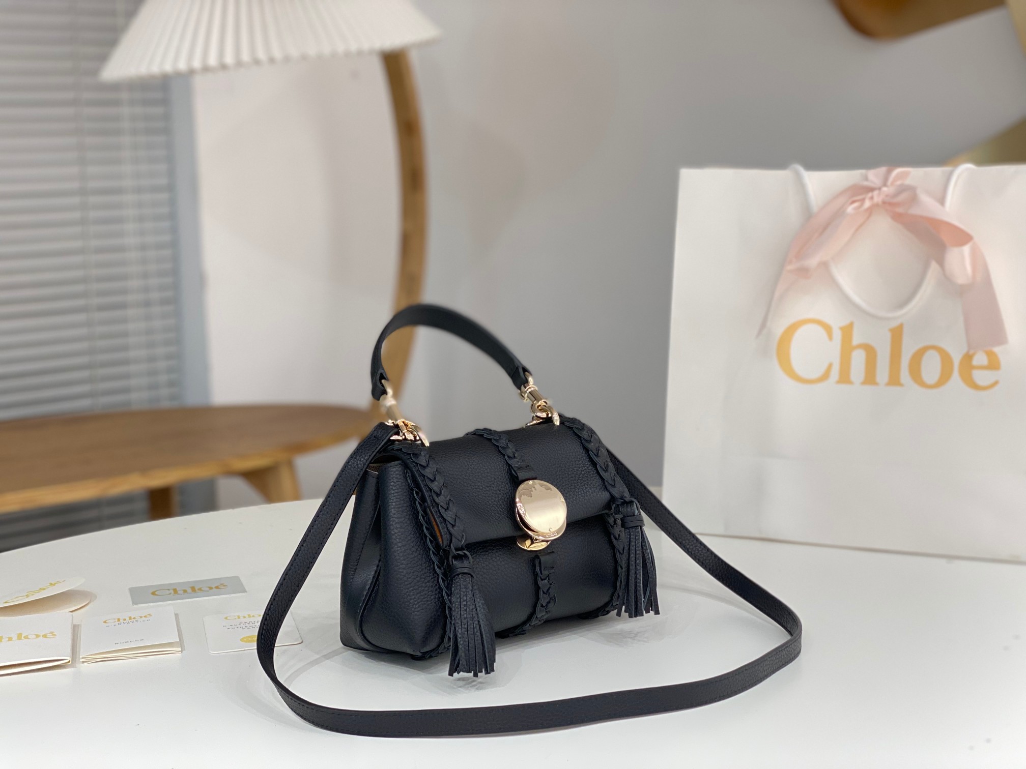 Chloé Penelope Mini Shoulder Bag In black